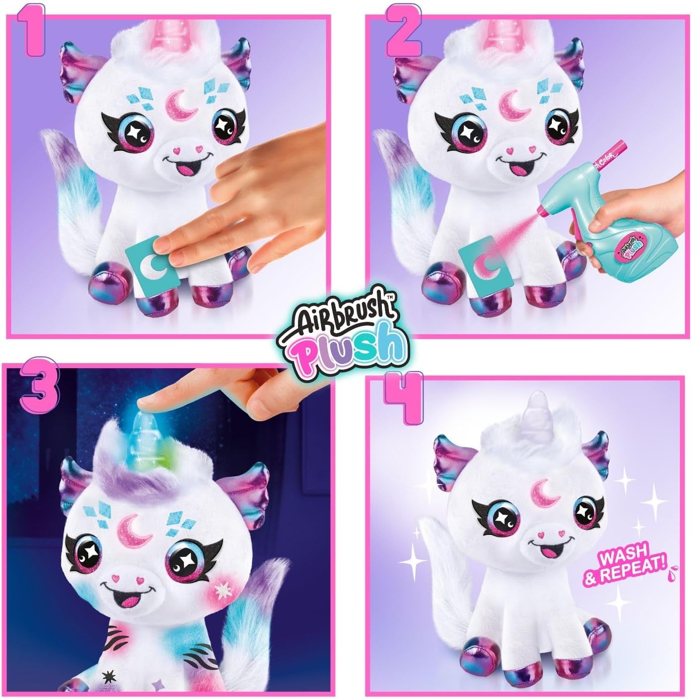 Thumbnail 4 de Canal Toys Airbrush Plush Cosmic Unicorn 6+