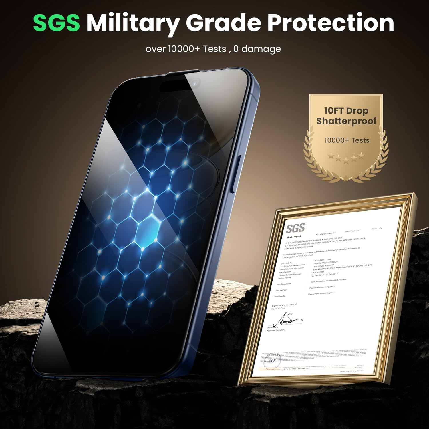 Thumbnail 5 de WSKEN iPhone 17 Pro Privacy Screen Protector 24°