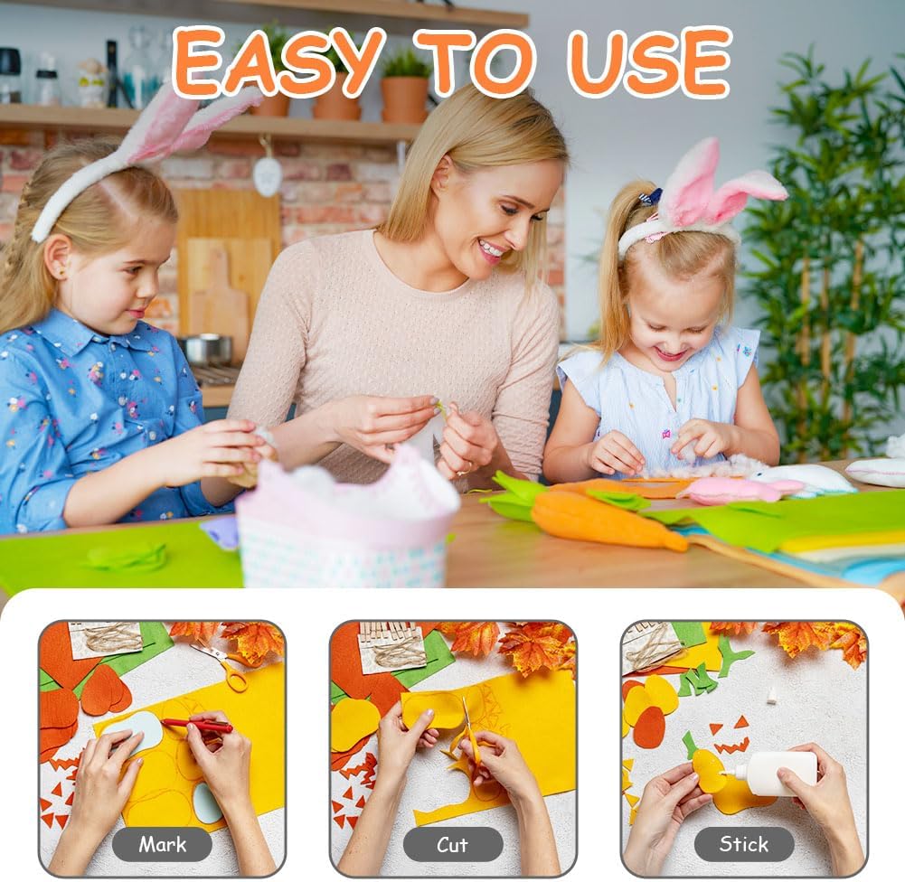 Thumbnail 2 de Ainiv 30 x 20 cm Felt Fabric Sheets 40-pack 🎨