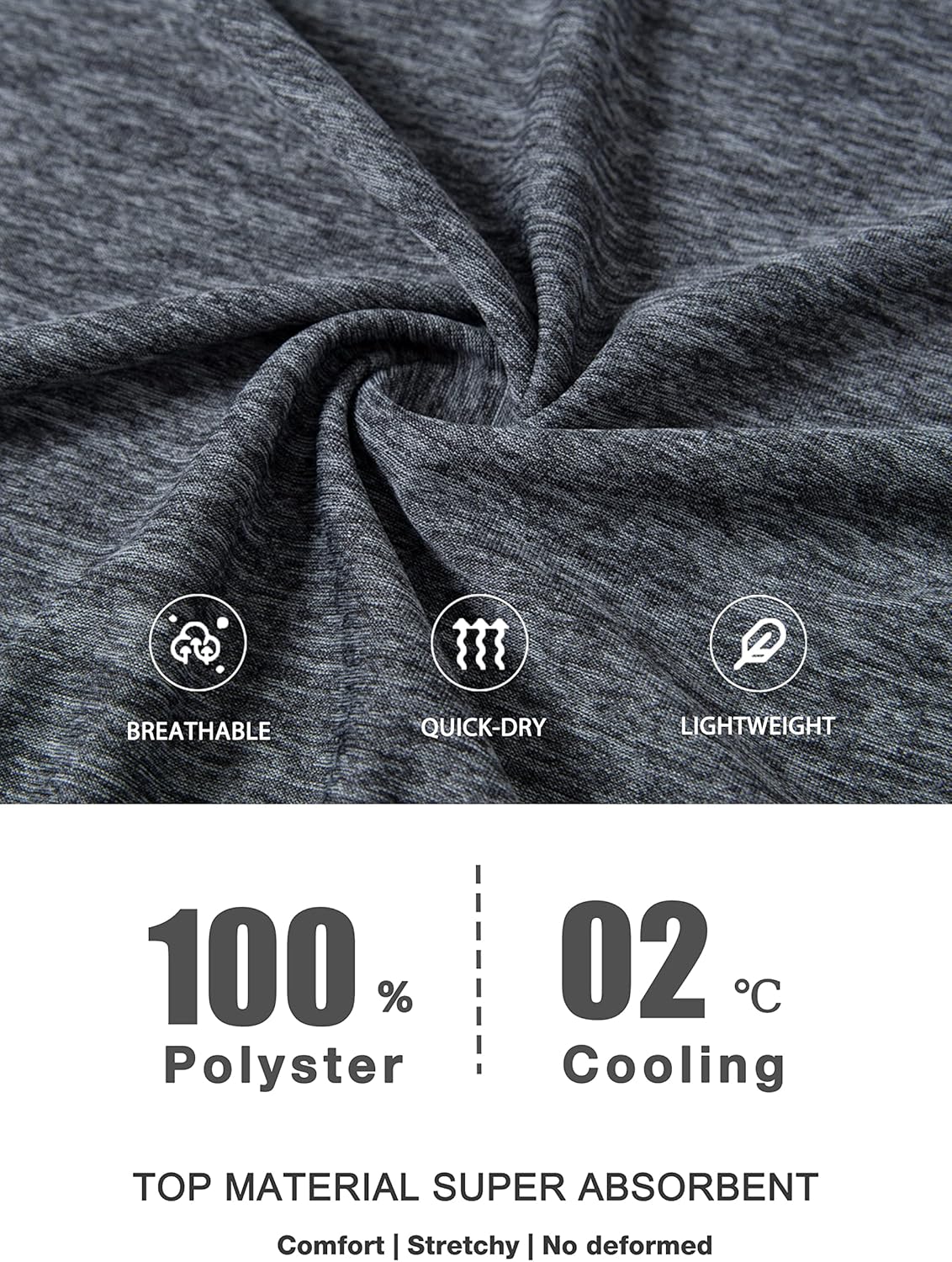 Thumbnail 6 de MAGCOMSEN Herren Sportshirt atmungsaktiv – leichtes Lauf- und Funktionsshirt für Sommer