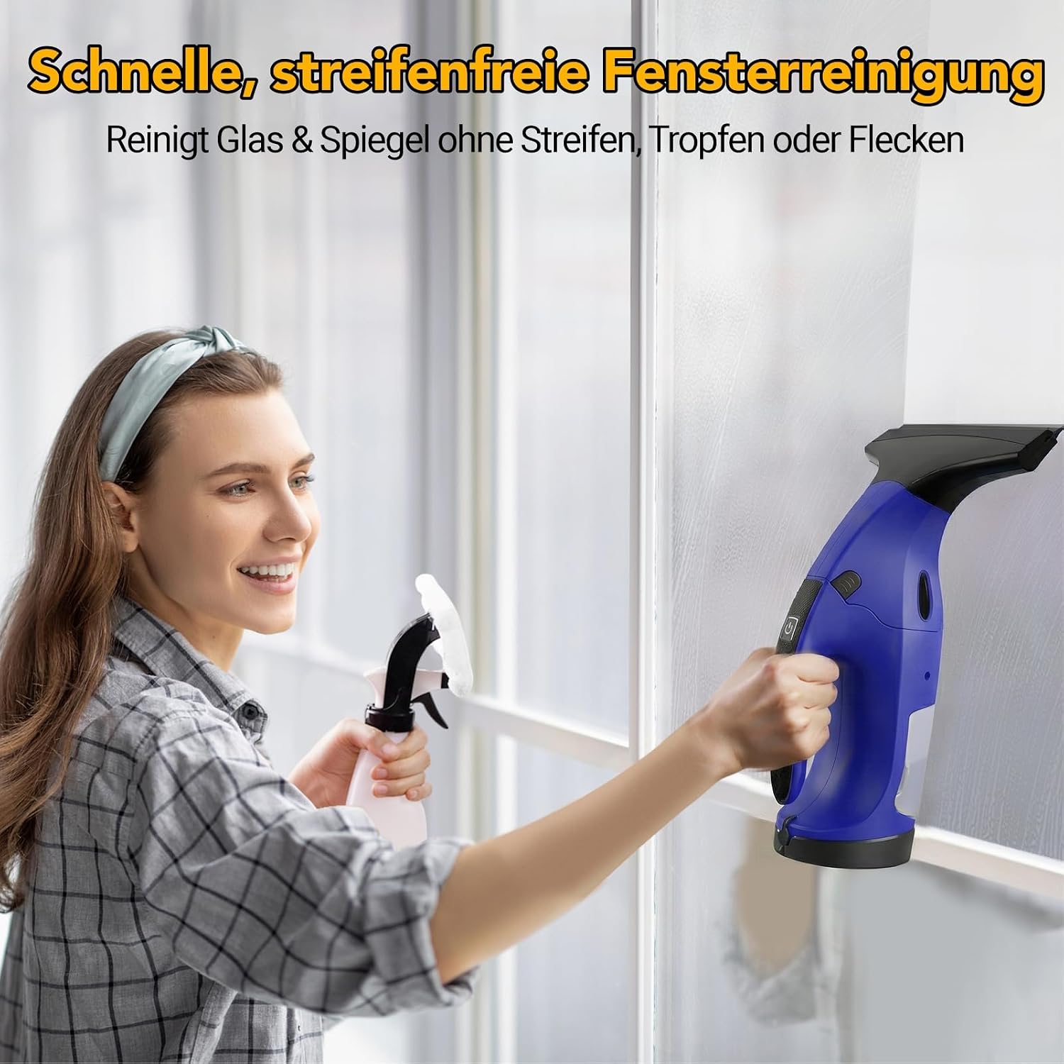 Thumbnail 6 de Fenstersauger BL – kabelloser Fensterreiniger mit 28 cm & 17 cm Düsen, 40 Min Laufzeit, 270 ml Tank