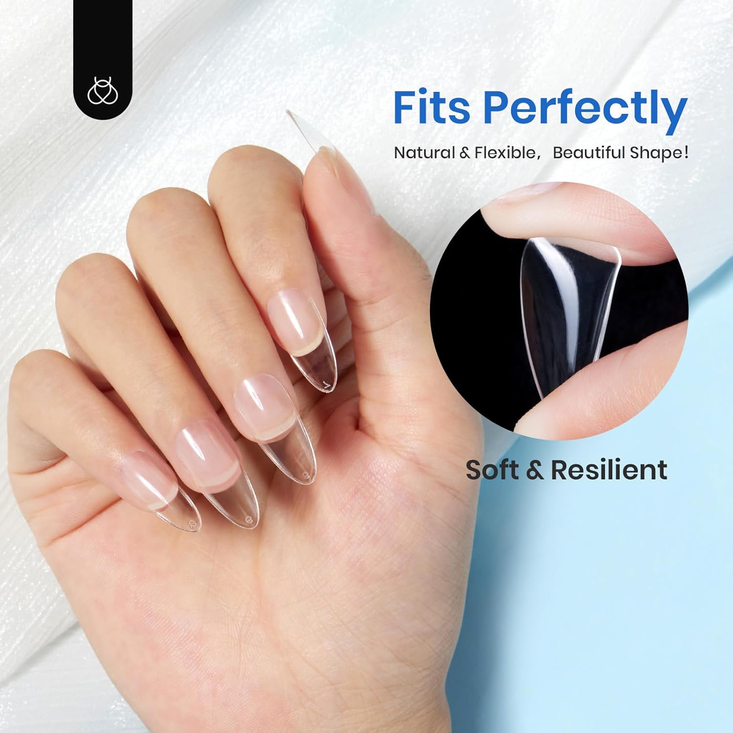 Thumbnail 4 de Beetles Gel Nail Tips Almond Medium 500pcs ๐