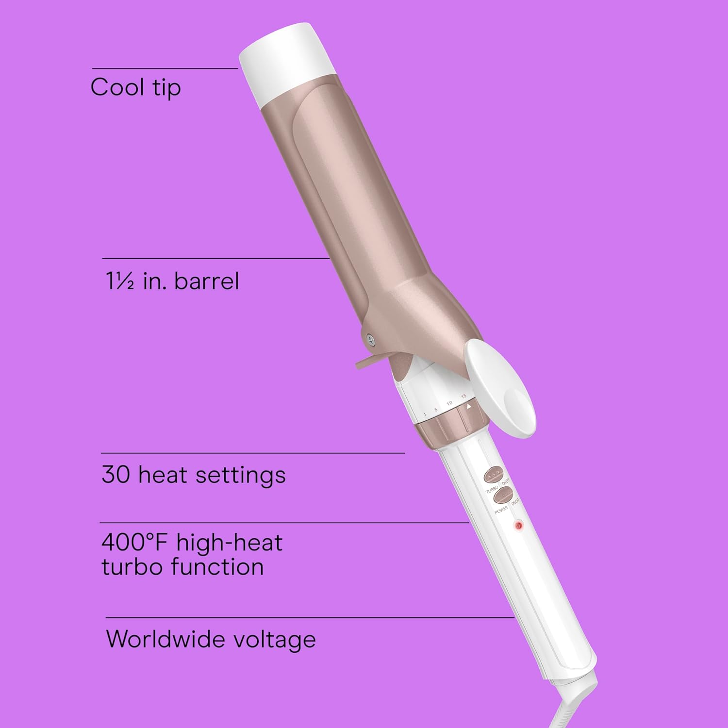 Thumbnail 1 de Conair 1.5-inch Double Ceramic Curling Iron