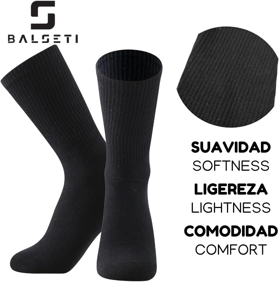 Detalle 2 de Balseti Calcetines media caña pack 6 pares 85% algodón