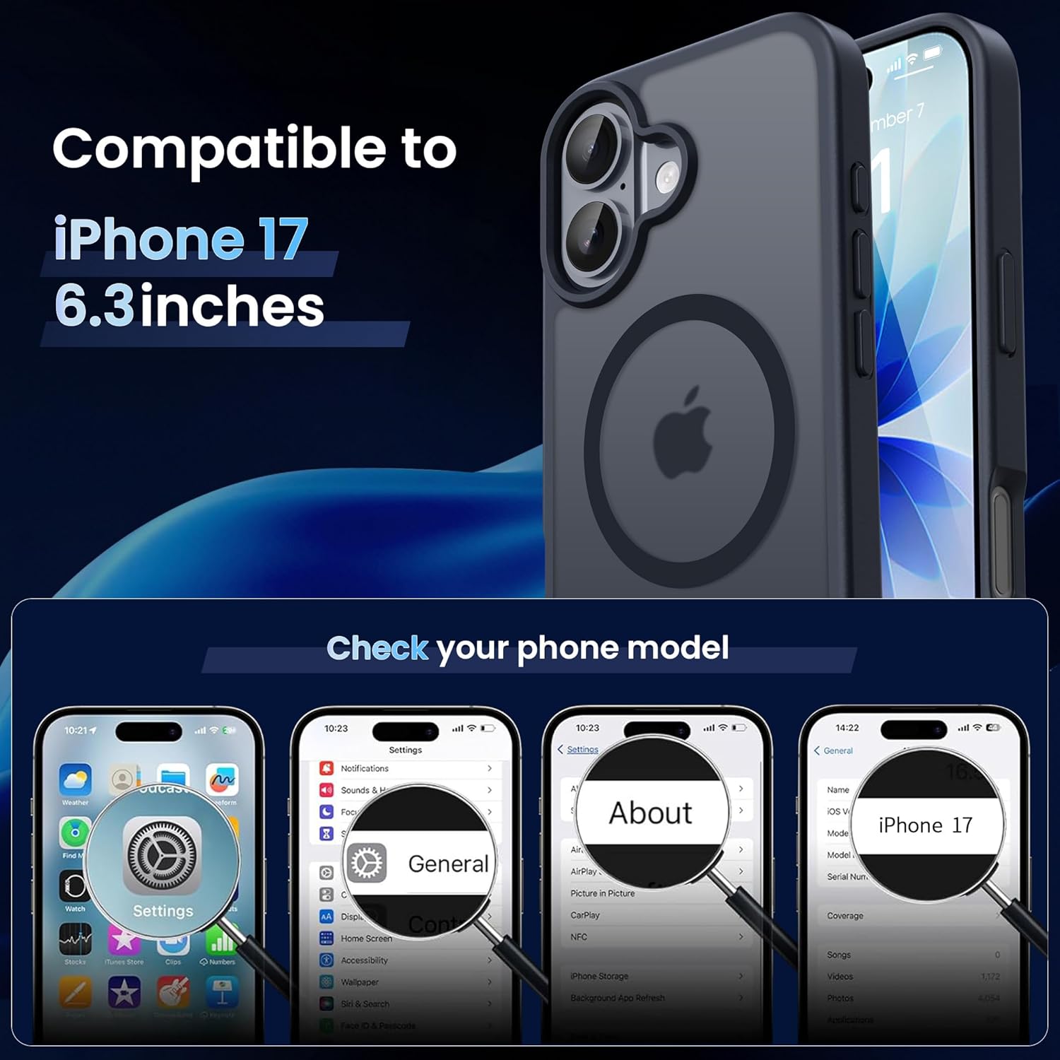 Thumbnail 1 de CACOE iPhone 17 Hülle 2,5 mm Schutz