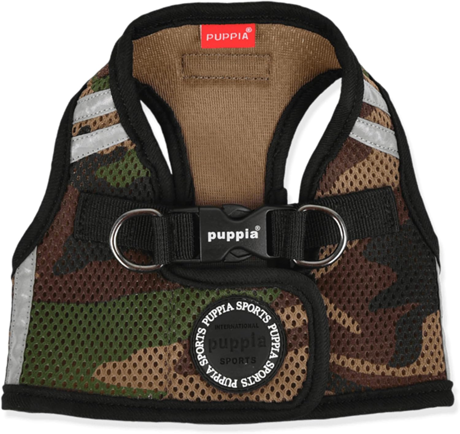 Detalle de Puppia Soft Vest Harness PRO – szelki kamizelkowe dla psa XL, Camo, Air-Mesh