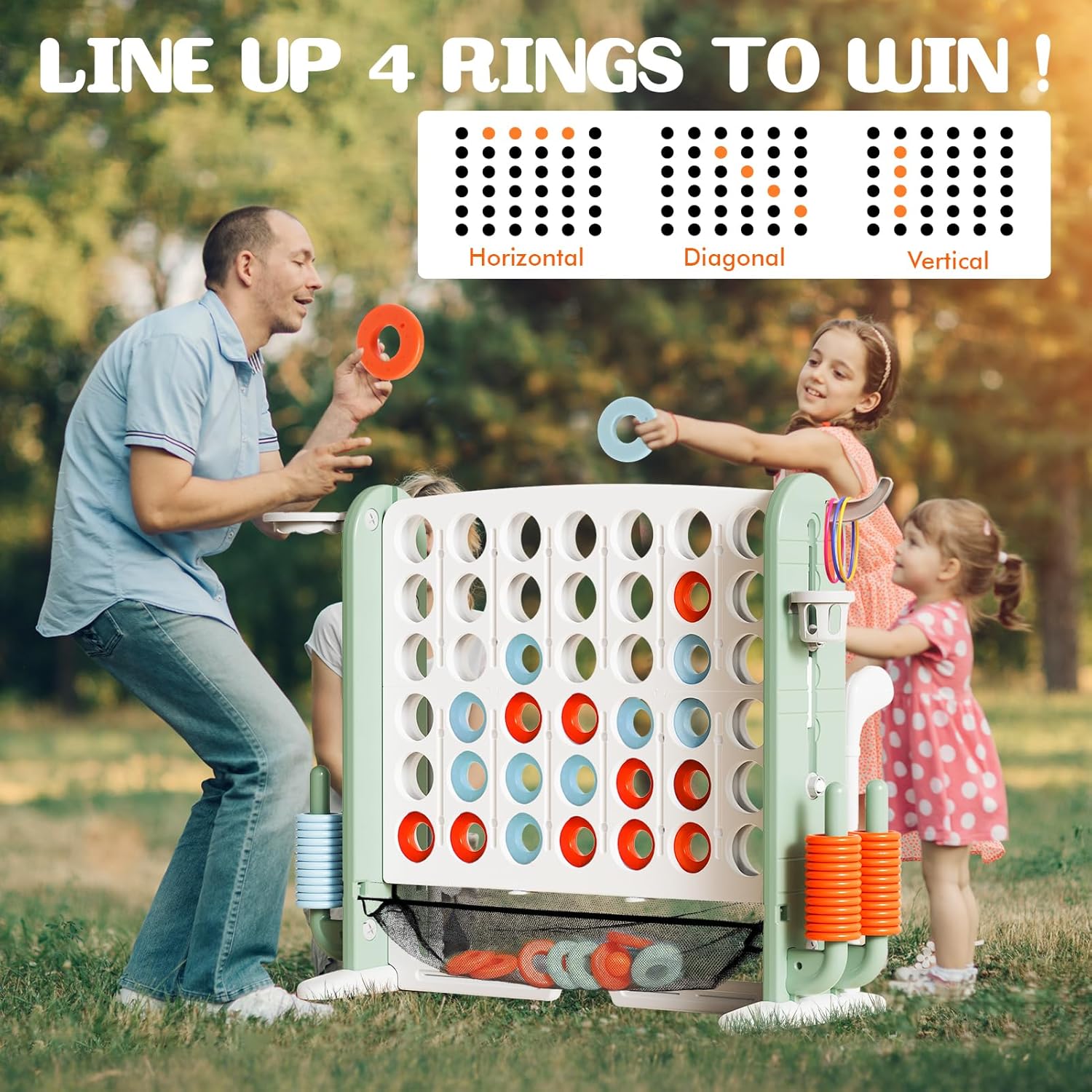 Detalle de Giant Connect 4 Family Game Set 4-in-a-row