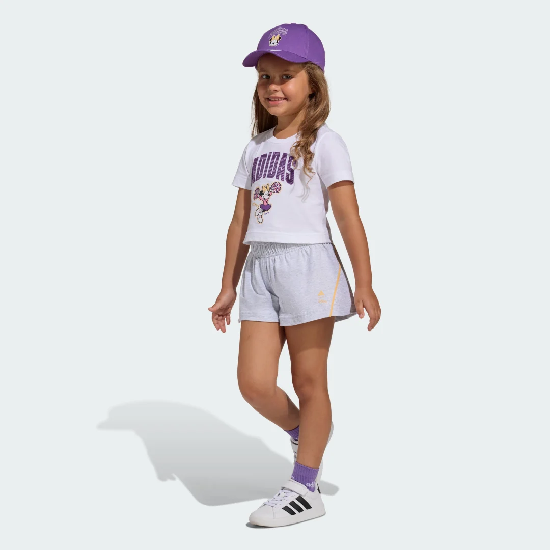 Detalle de Conjunto con camiseta Adidas Disney Minnie Mouse – blanco