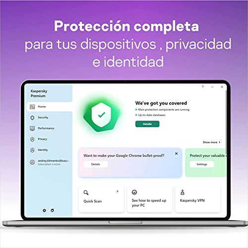 Detalle 2 de Kaspersky Premium 5 dispositivos, 1 año 🖥