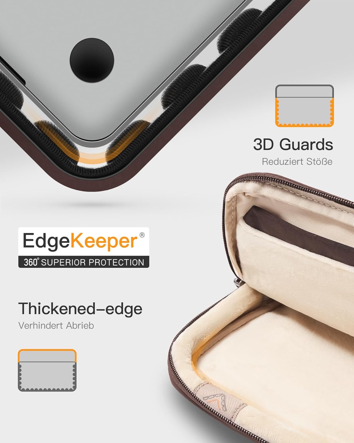 Detalle 1 de Inateck 360° Laptoptasche für 14 Zoll