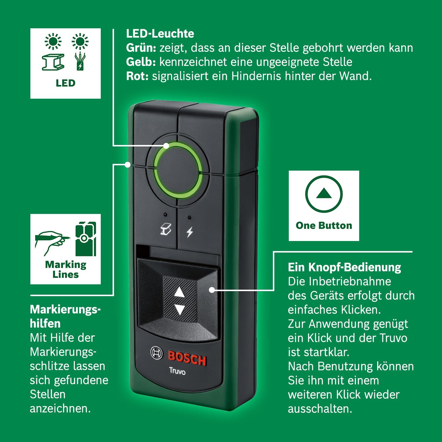 Thumbnail 5 de Bosch Truvo Ortungsgerät 70 mm 🔍