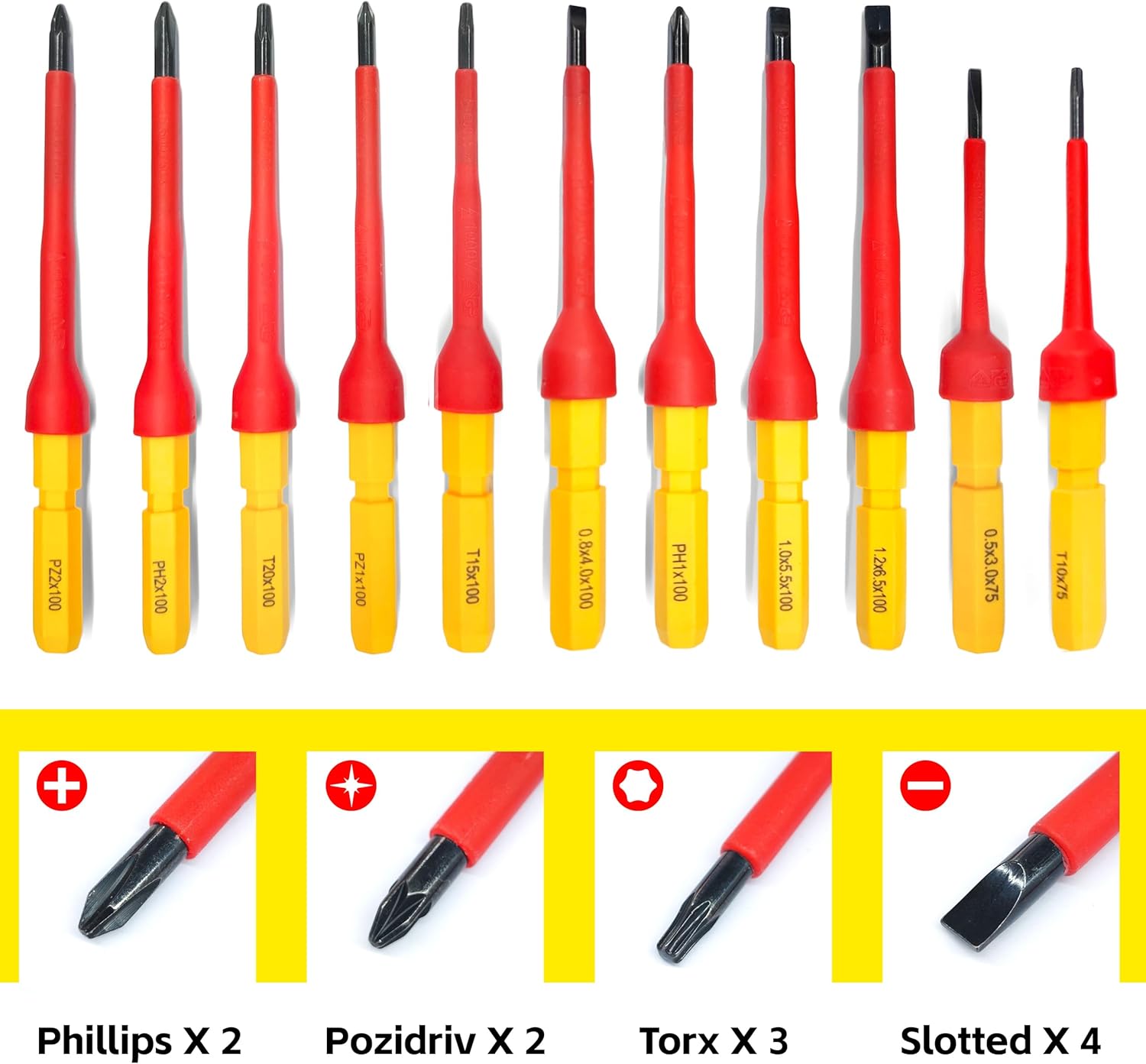 Thumbnail 3 de KJE 1000V Insulated Screwdriver Set 13-Piece 🛠