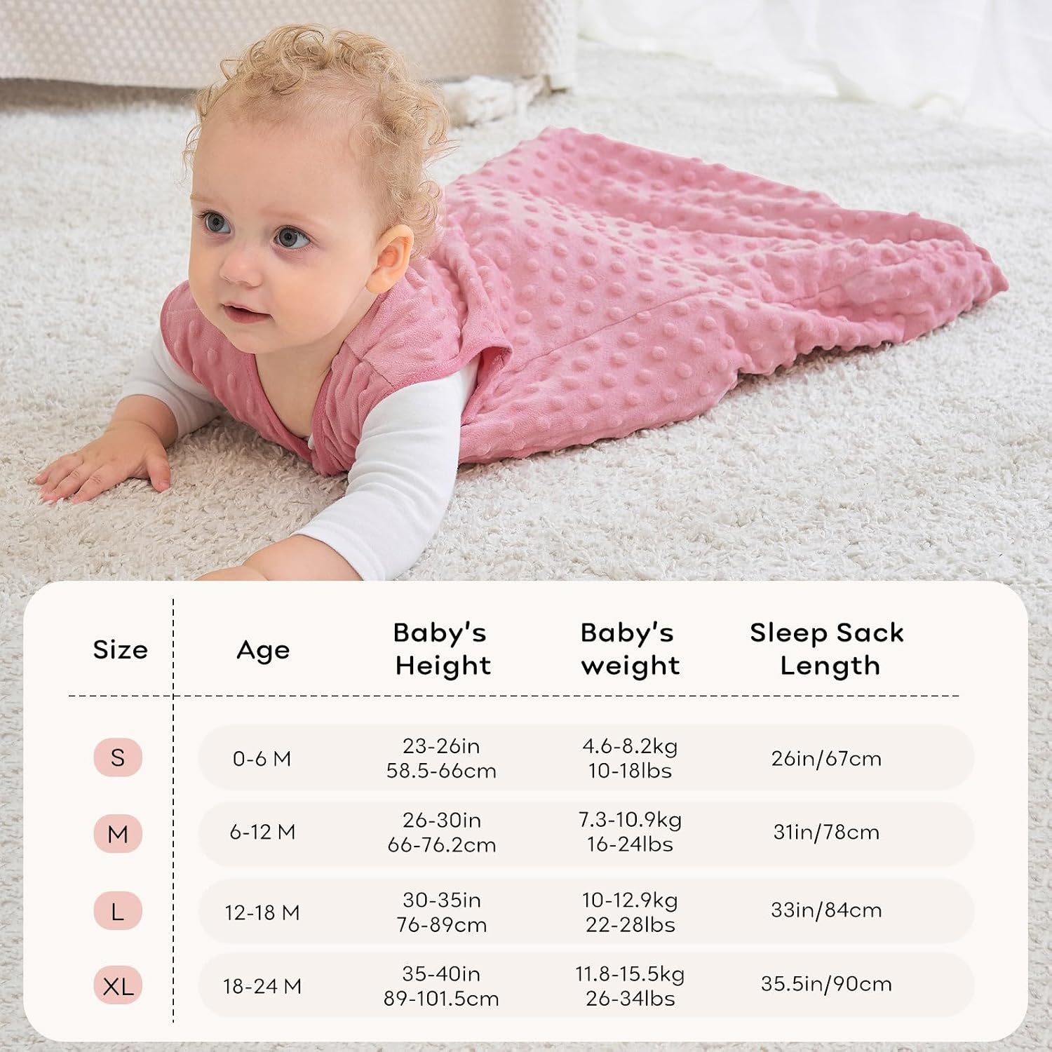 Detalle 2 de Unnivoll Baby Sleeping Bag 1.5 Tog 2-Pack