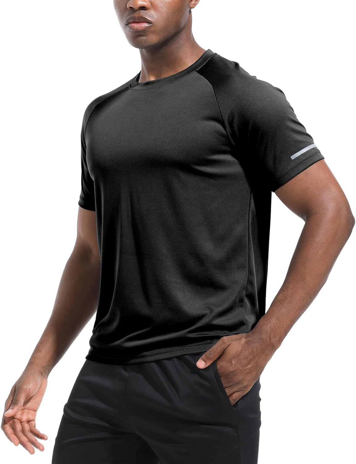 Detalle de Boyzn Men's Workout Shirts (1, 3, 5, or 7 Pack) – Dry Fit Moisture-Wicking Mesh Tees