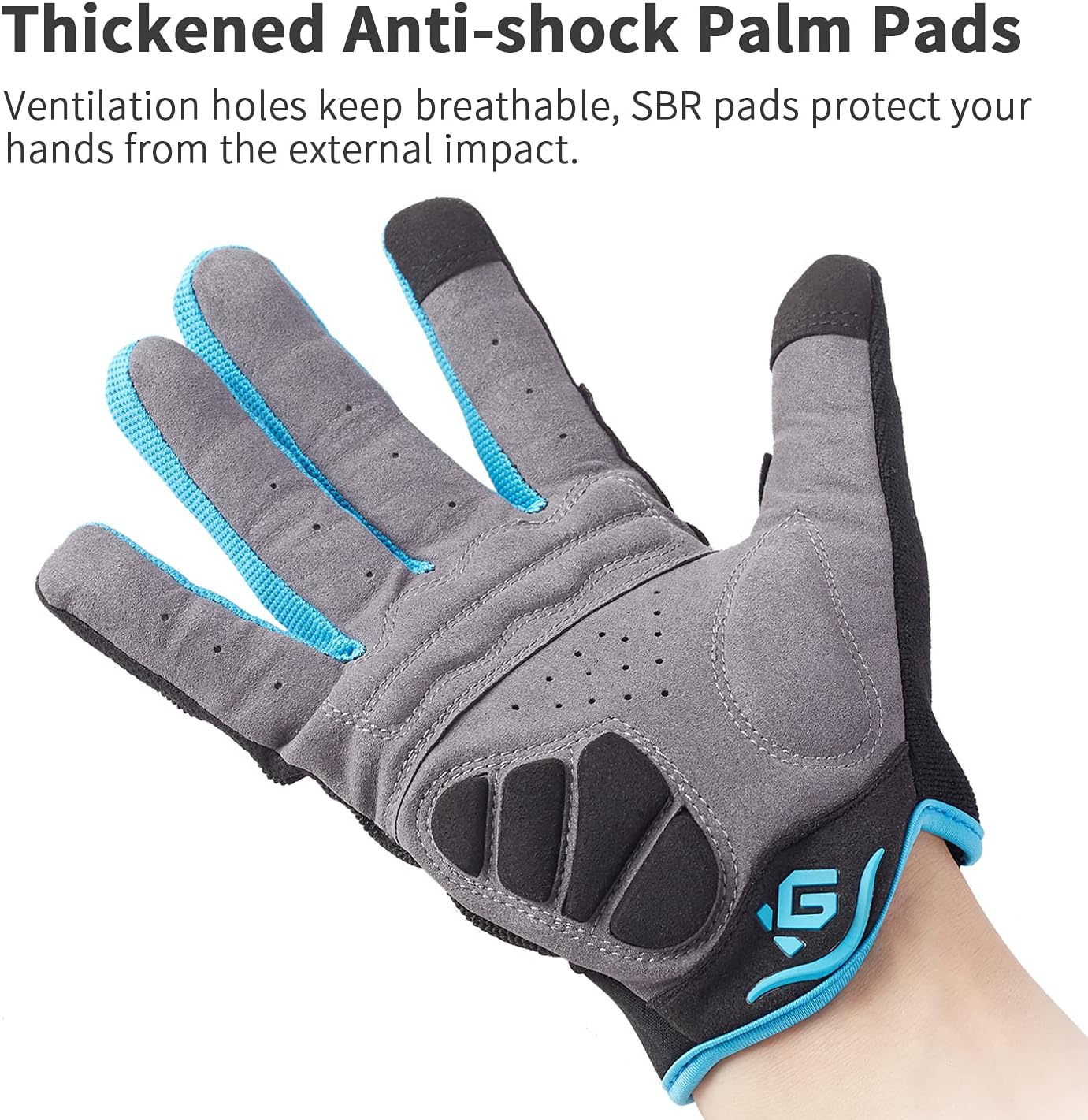 Thumbnail 4 de I Kua Fly Vollfinger Fahrradhandschuhe – Gel-Puffer, Touchscreen-kompatibel, MTB