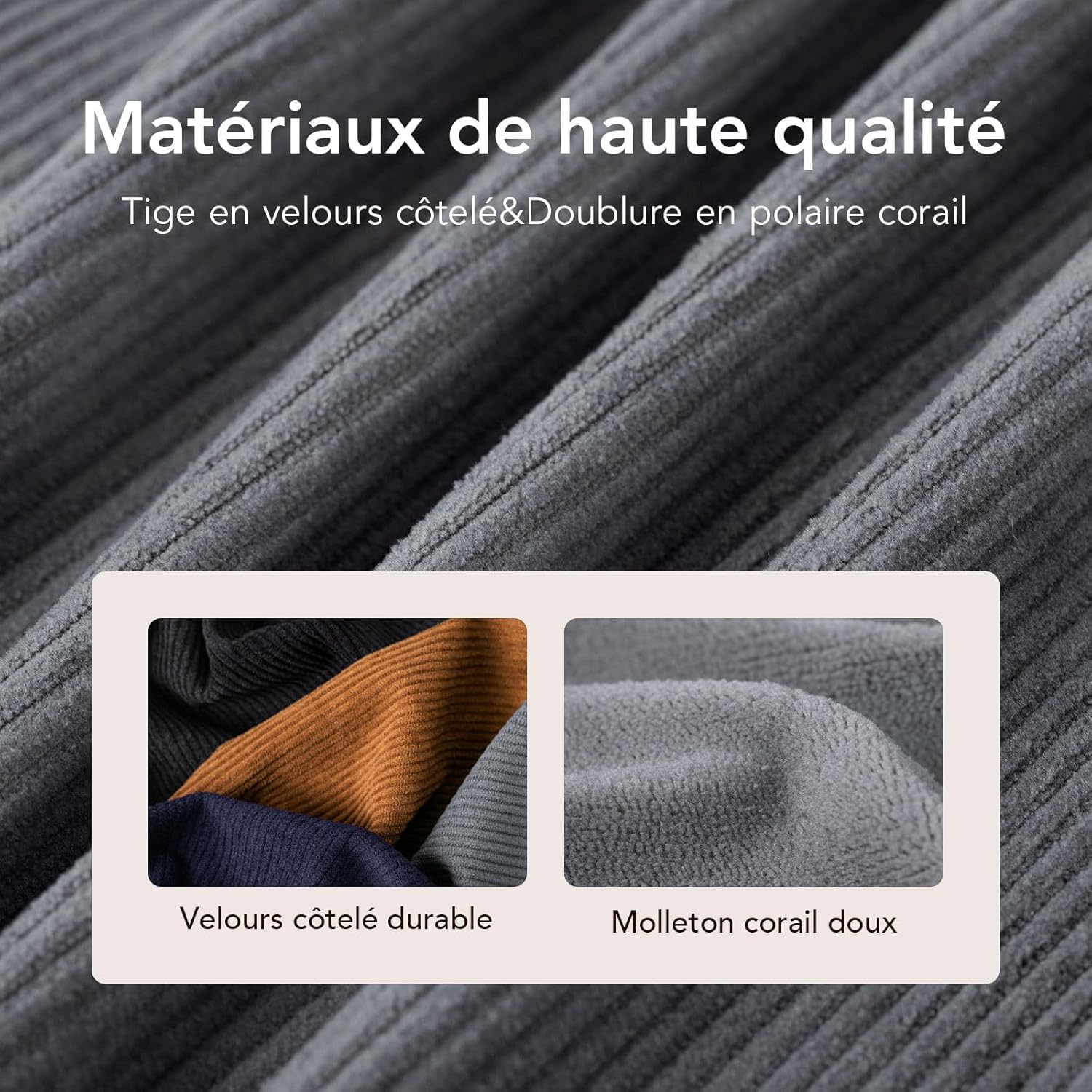 Thumbnail 3 de VeraCosy chaussons respirants homme mémoire foam