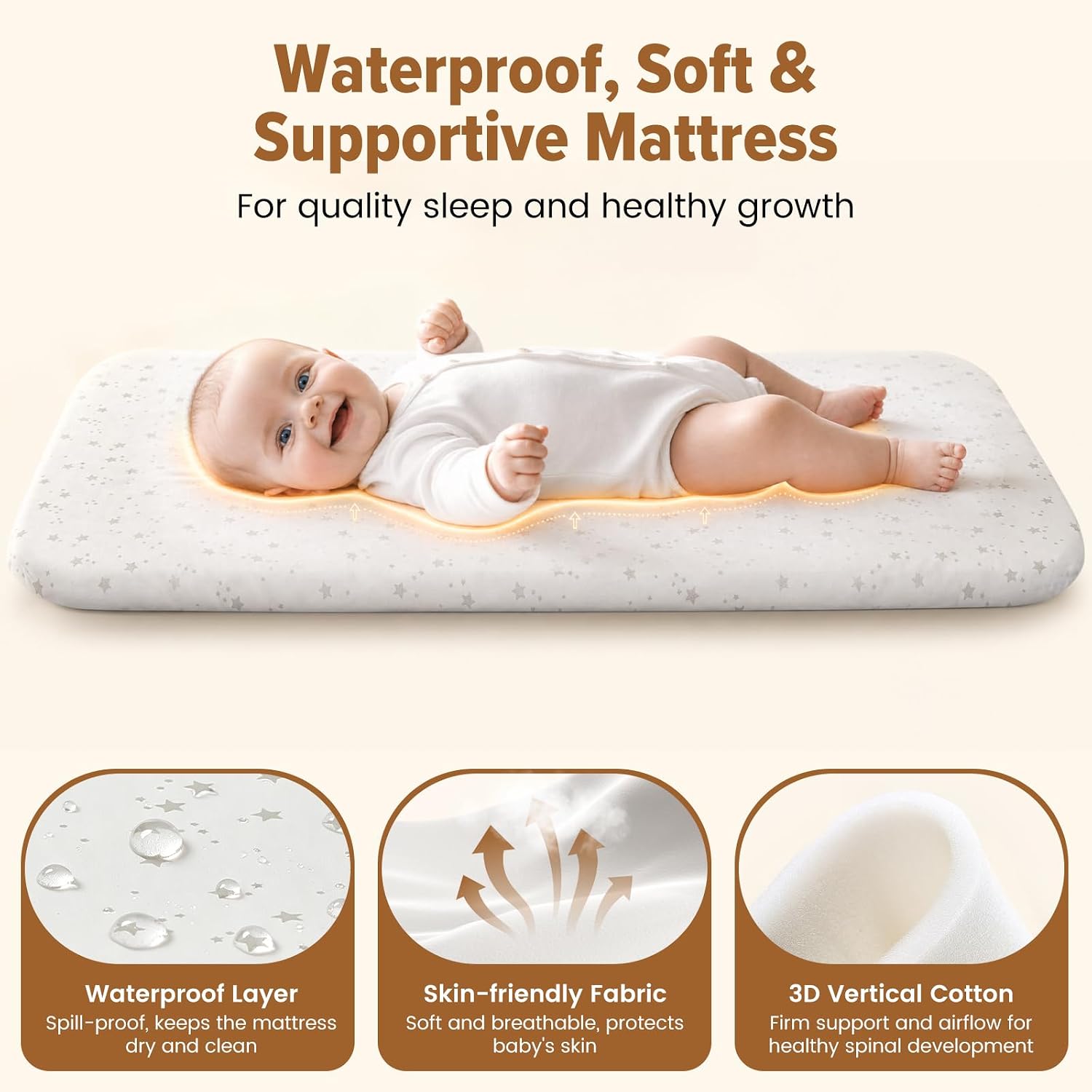 Detalle de Ezebaby Baby Bassinet, 3-in-1