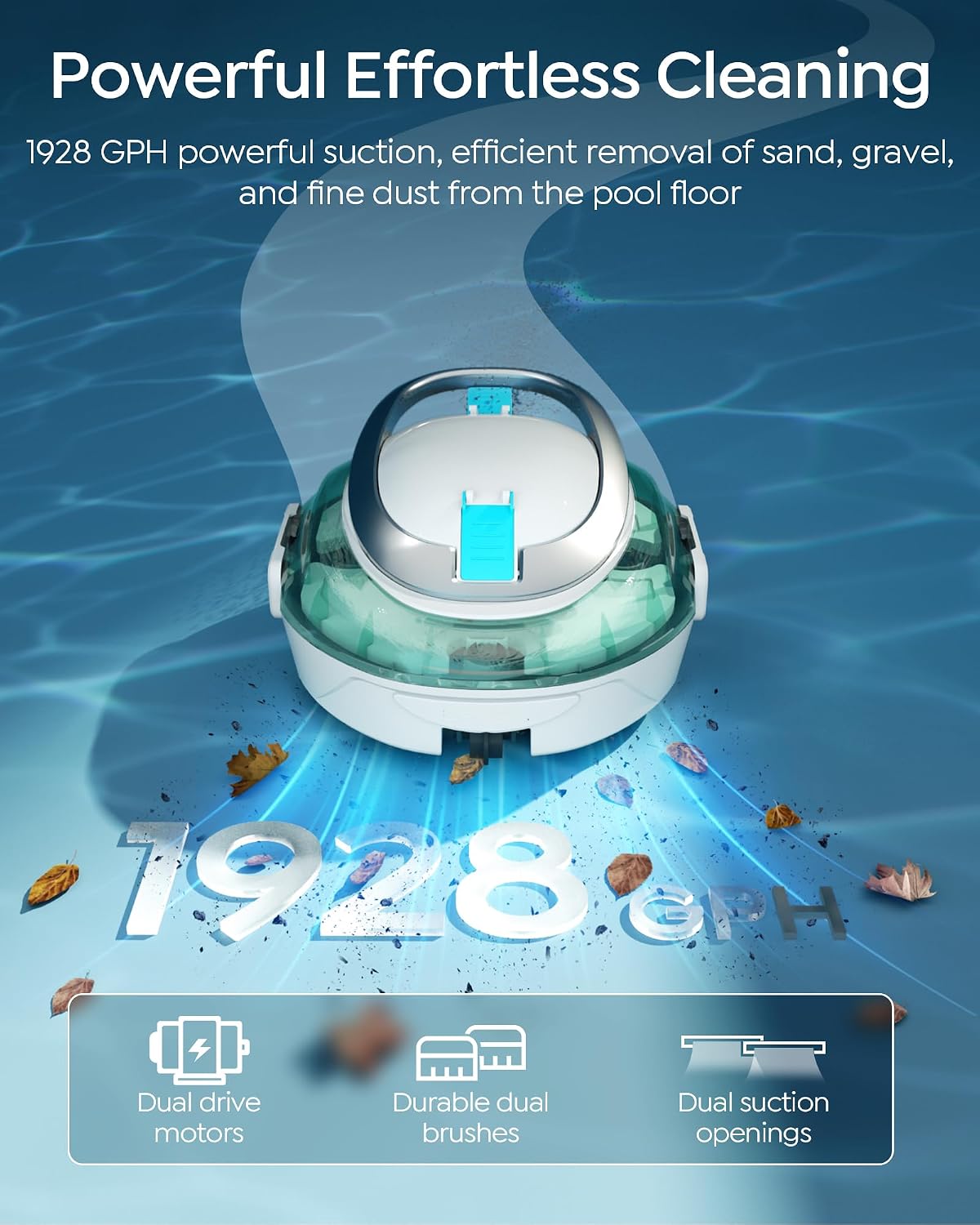 Detalle 2 de S2 Pool Vacuum Robot, 90-Minute Runtime