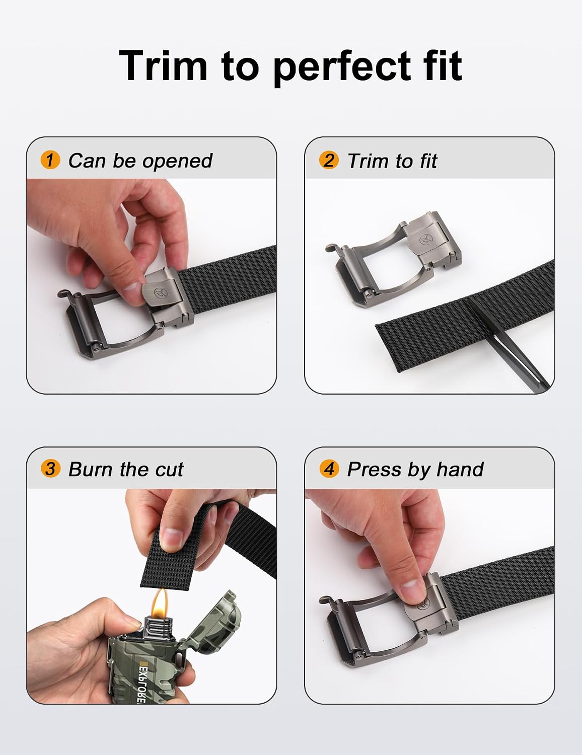 Thumbnail 6 de JUKMO Automatik Gürtel Herren Nylon