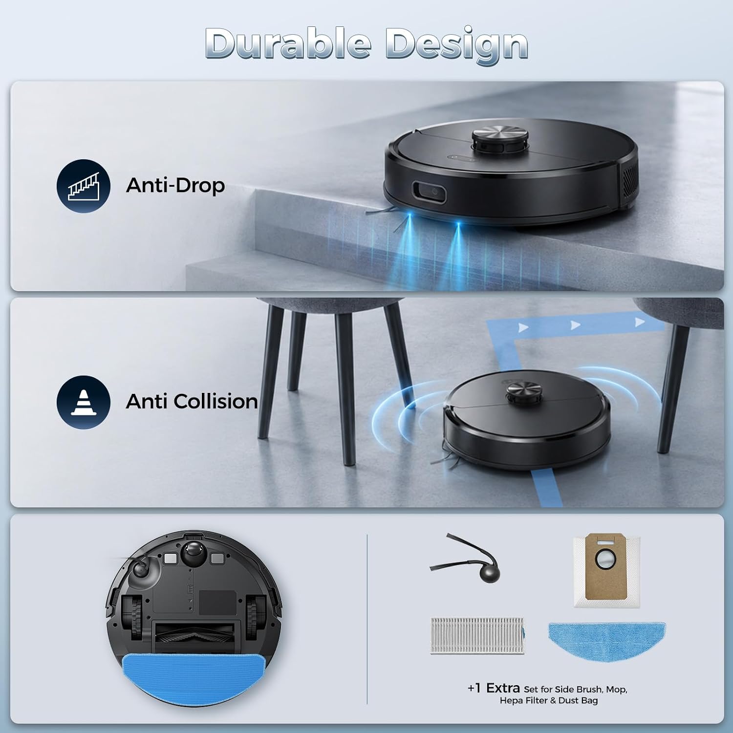 Detalle de Kilgone Robot Vacuum and Mop SDL40