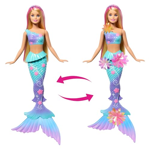 Detalle de Barbie Fantasy Meerjungfrau Flower Feature Puppe – Flower Magic mit blühender Blüte