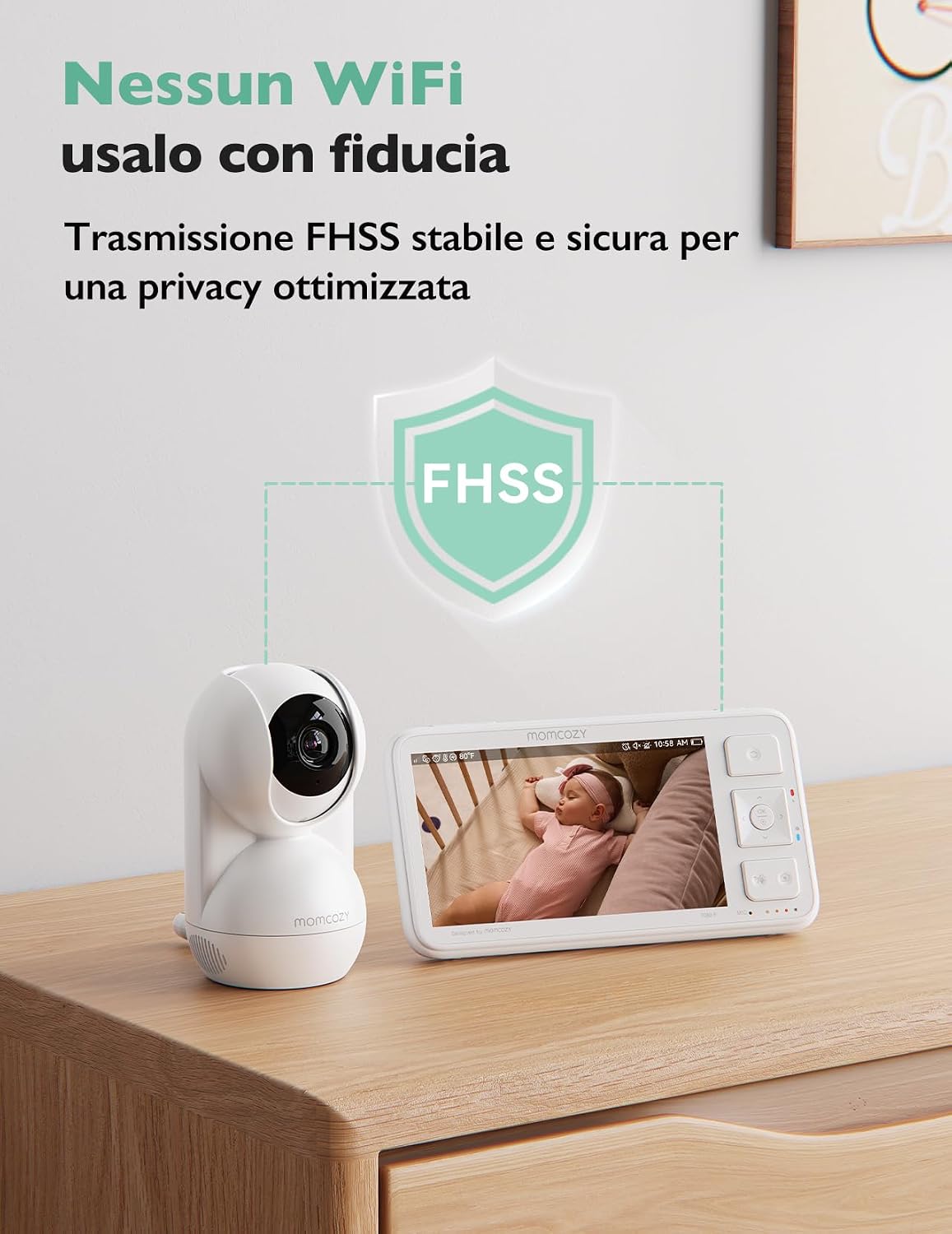 Detalle 2 de momcozy BM03 Monitor Video 5,5" 1080P 5800mAh