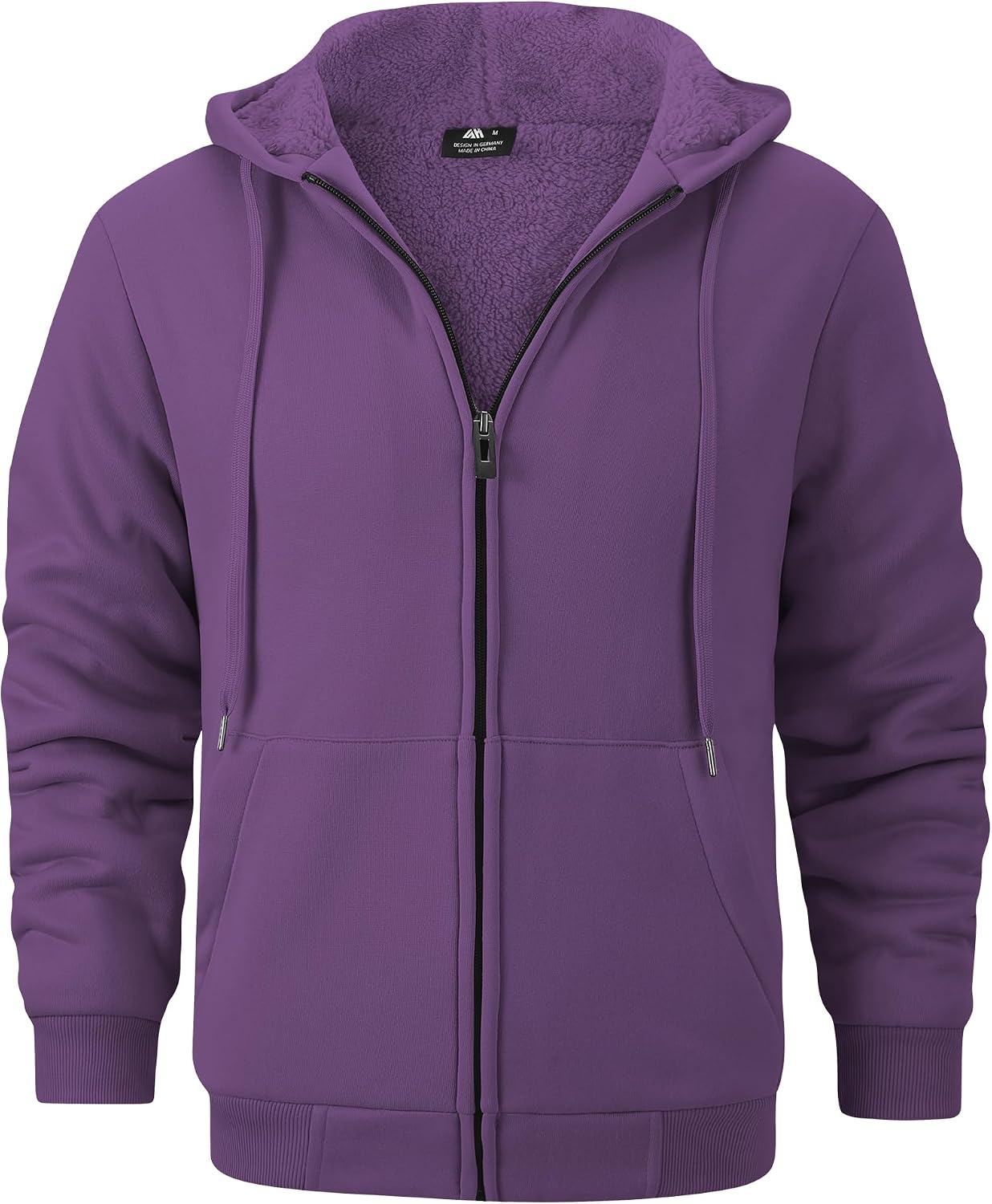 Thumbnail 6 de GEEK LIGHTING Hoodies for Men Heavyweight Sherpa Zip-up Sweatshirt