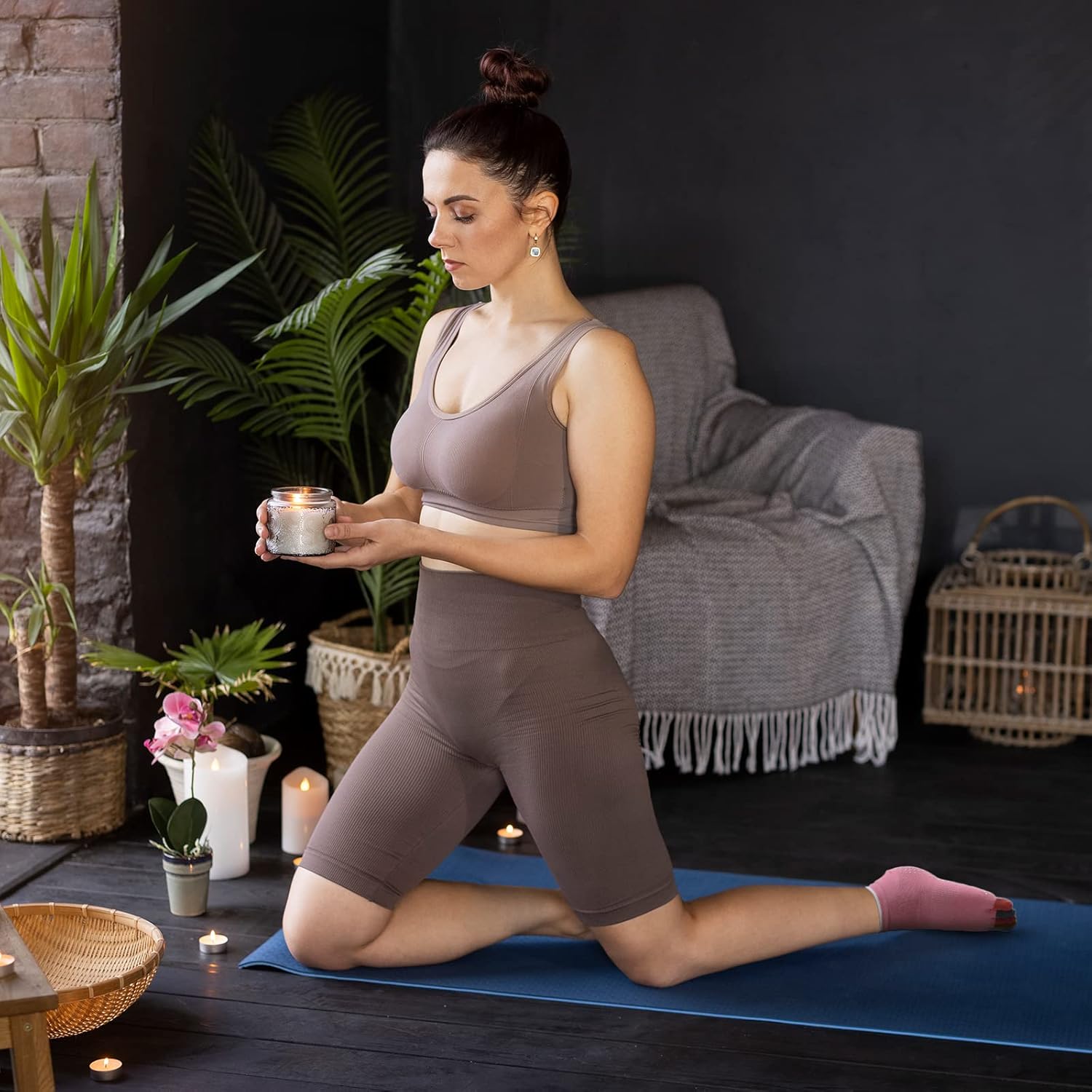 Thumbnail 2 de Zakasa Yoga Chaussettes Antidérapantes Femme – Chaussettes à 5 doigts, 3 paires, taille 36–43