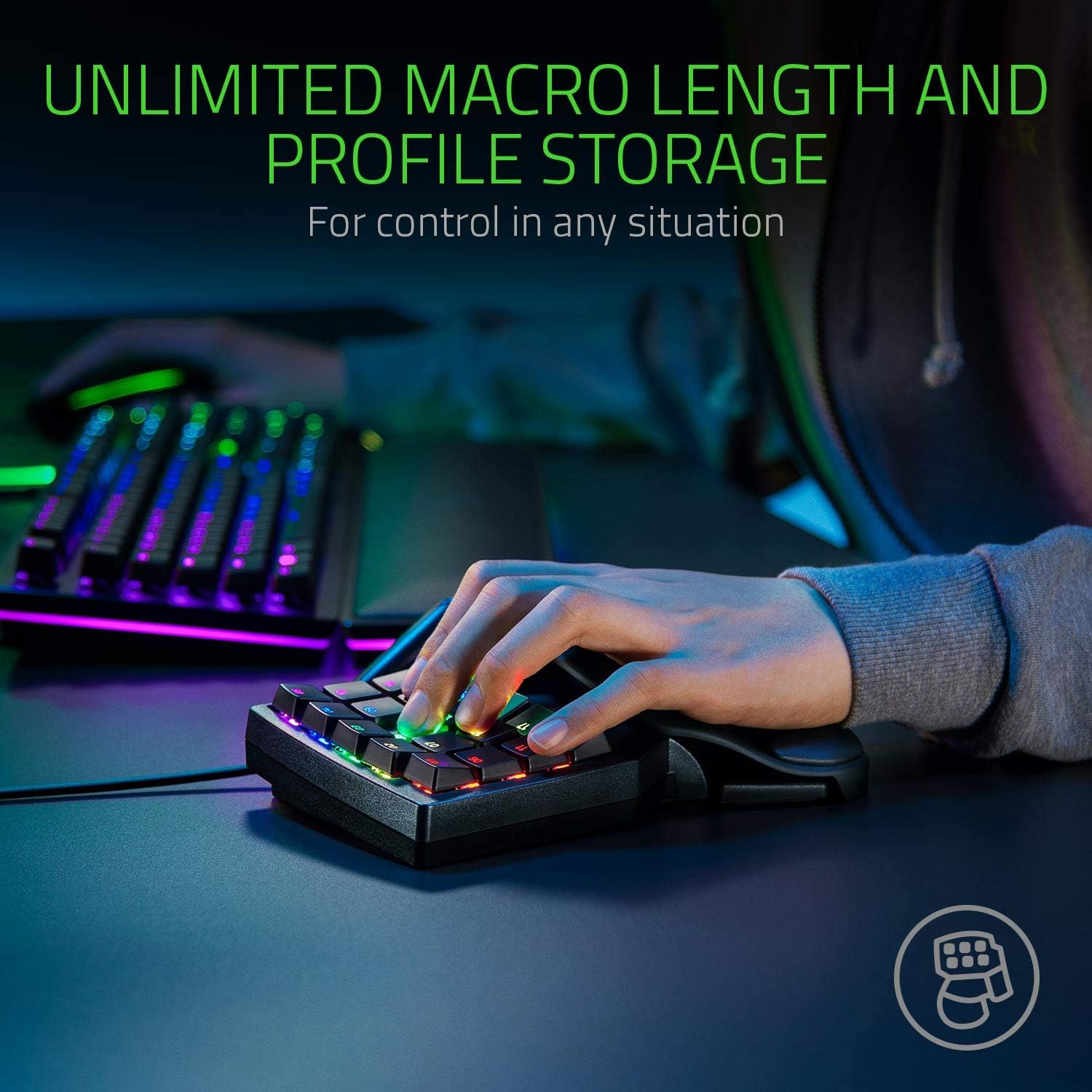Thumbnail 6 de Razer Tartarus Pro gaming keypad with analogue-optical switches (32 programmable buttons) – Black