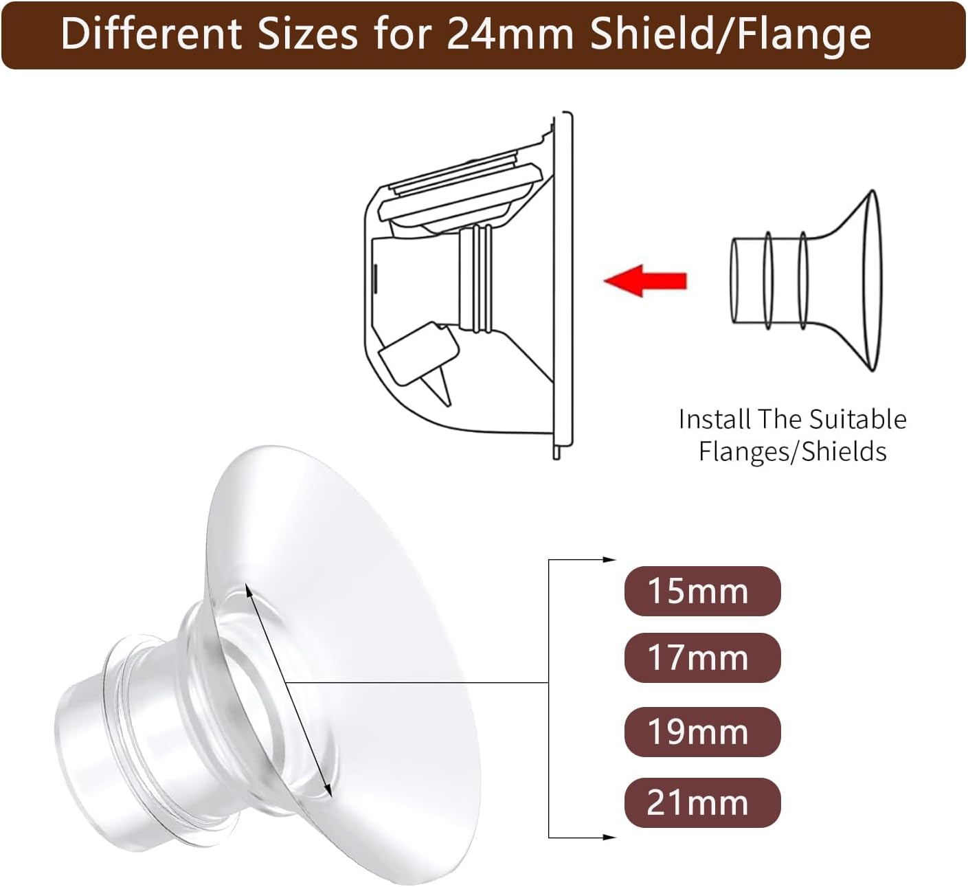 Thumbnail 2 de Hranio 17mm flange inserts kit, 6 pack