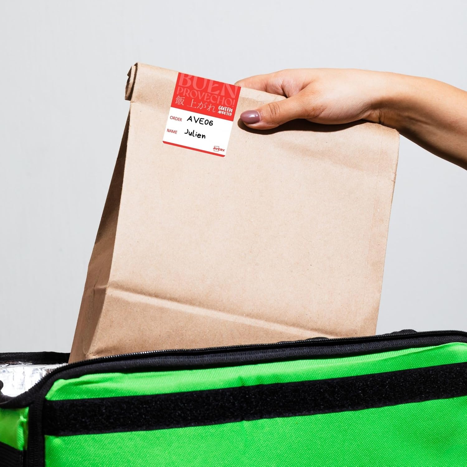 Detalle de Avery Rouleau 250 étiquettes scellage 40x95 mm (FTSEALR-250) — anti‑fraud et pratique en cuisine