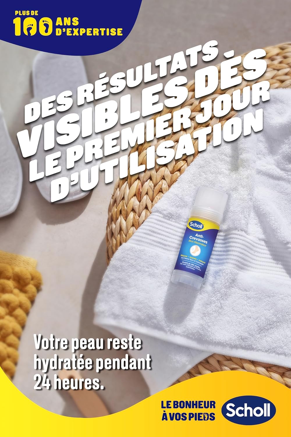Thumbnail 3 de Dr. Scholl's Stick Réparateur Anti-Crevasses Hydrate – 70 g, urée 25 %, pour talons secs et crevassés