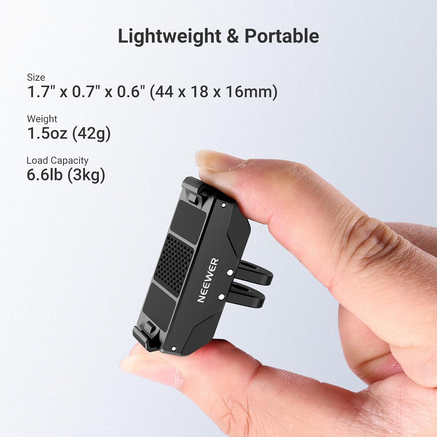 Thumbnail 6 de NEEWER Magnetic Quick Release Mount for DJI Osmo Action 6 (AC071) with Universal Adapter and 1/4" Thread