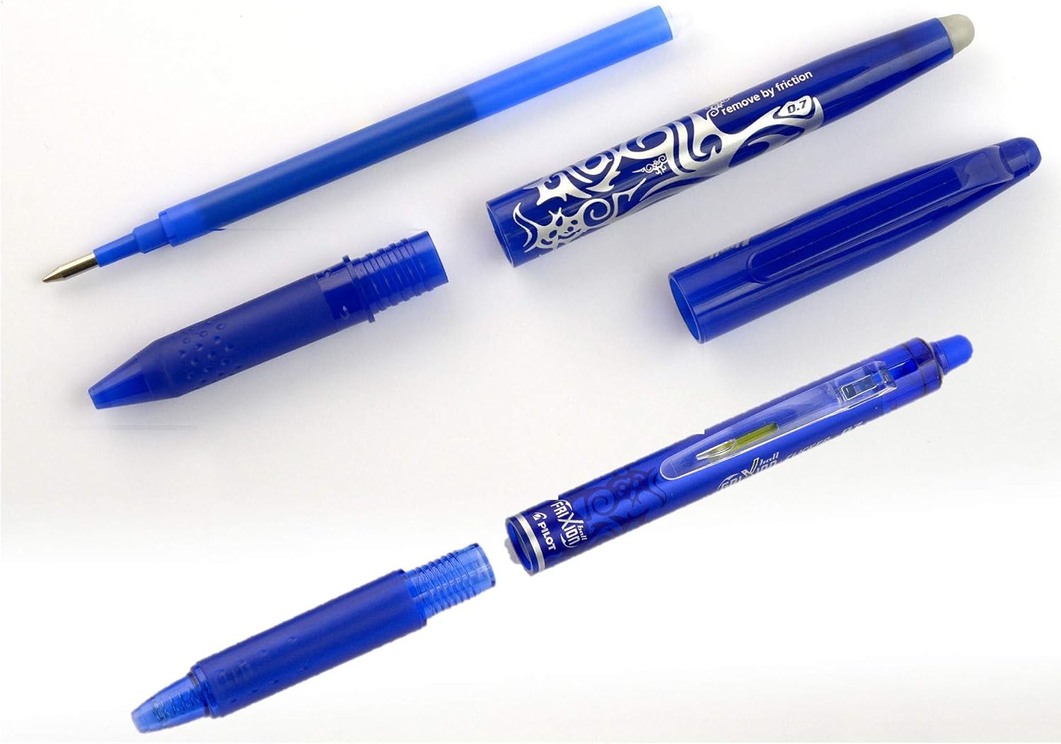 Detalle de Pilot Pack of 3 x 3 Refills 0.7 Blue for FriXion: Erasable Precision for Everyday Writing