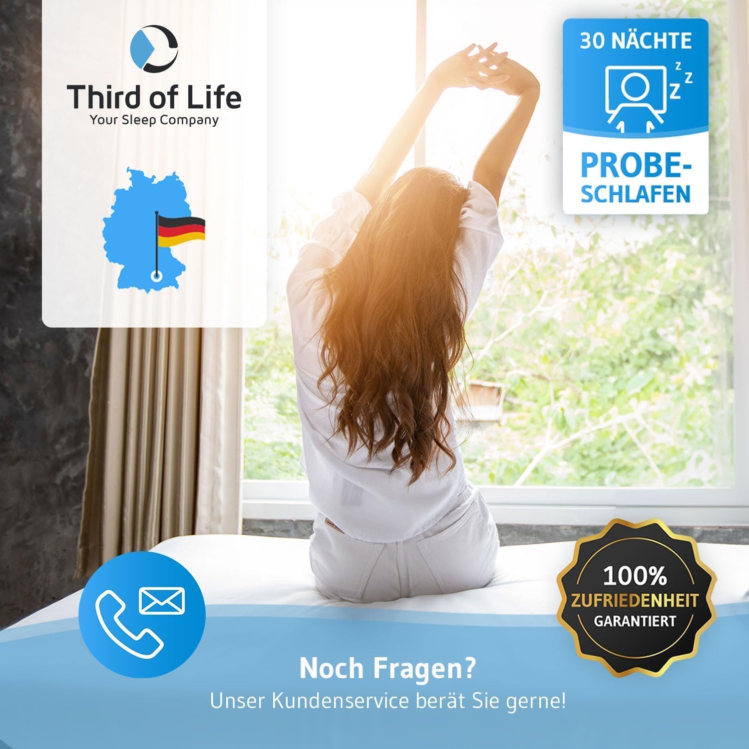 Thumbnail 6 de Third of Life Kinderbettdecke 120x150 Sommer – atmungsaktiv, Økotex 100, extra leicht