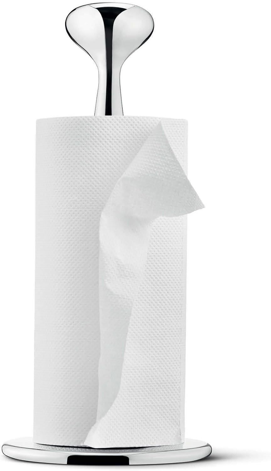 Detalle de Georg Jensen Alfredo 3586202 Stainless Steel Kitchen Roll Holder, Silver