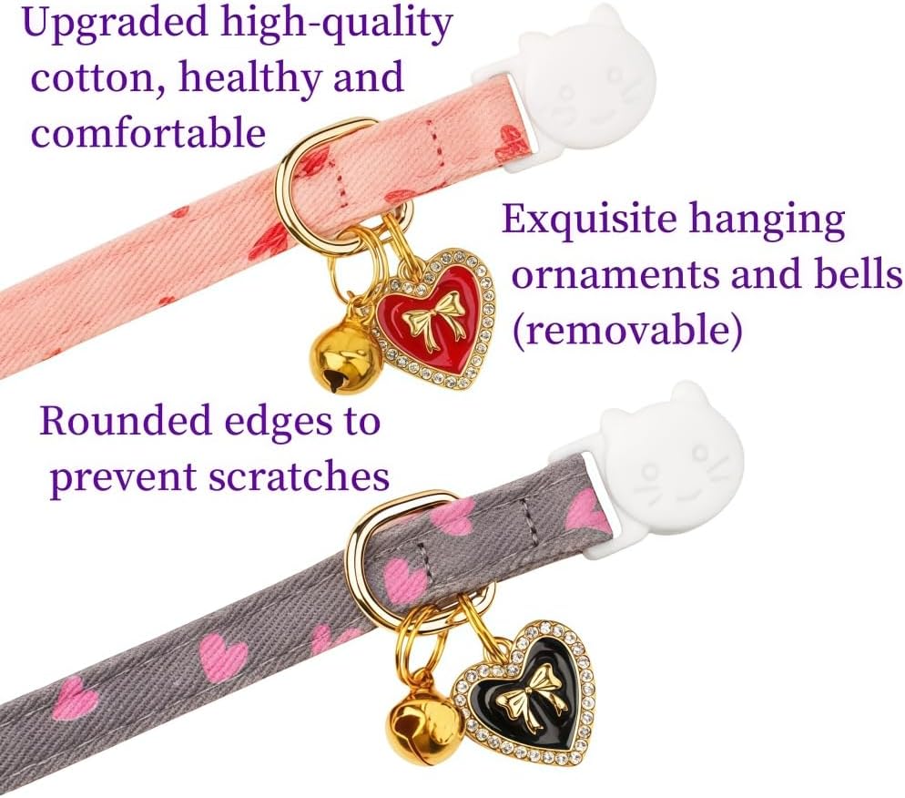Detalle 2 de MAJIAYU Cat Collars, 2-Pack