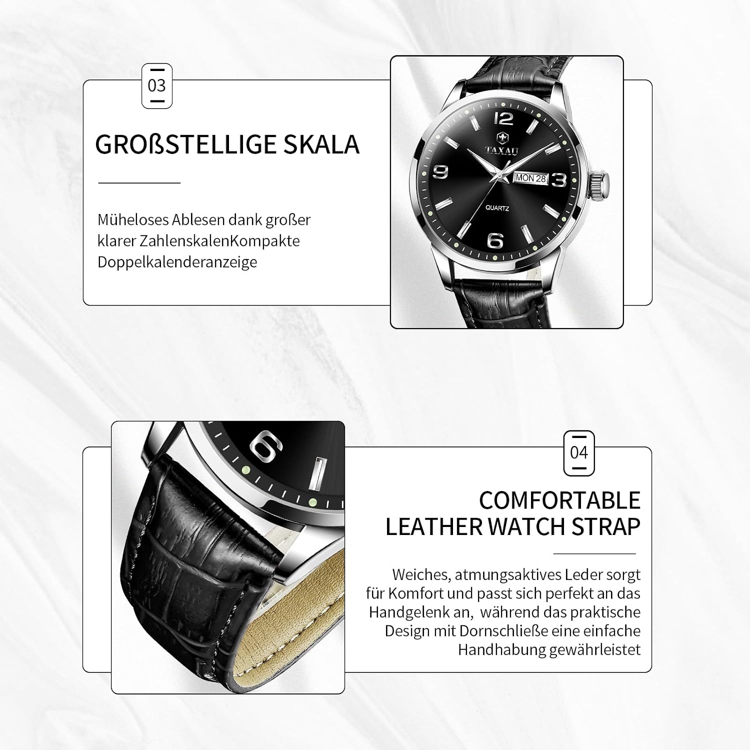 Thumbnail 4 de Taxau Herrenuhr 41 mm Wasserdicht