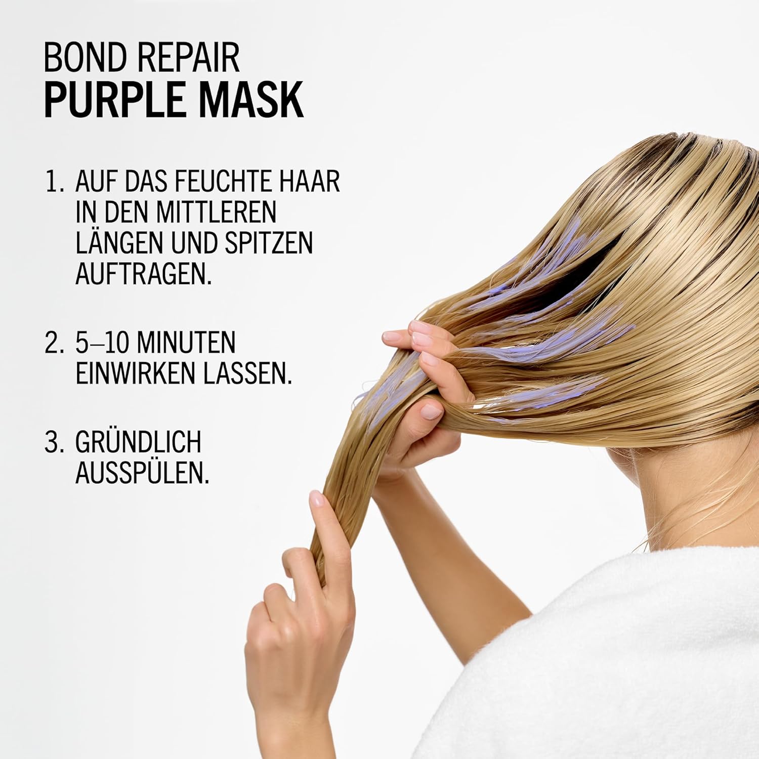 Thumbnail 6 de BLONDME Bond Repair Purple Mask – Ausgleichende Haarpflege für gefärbtes Blondhaar (200 ml)
