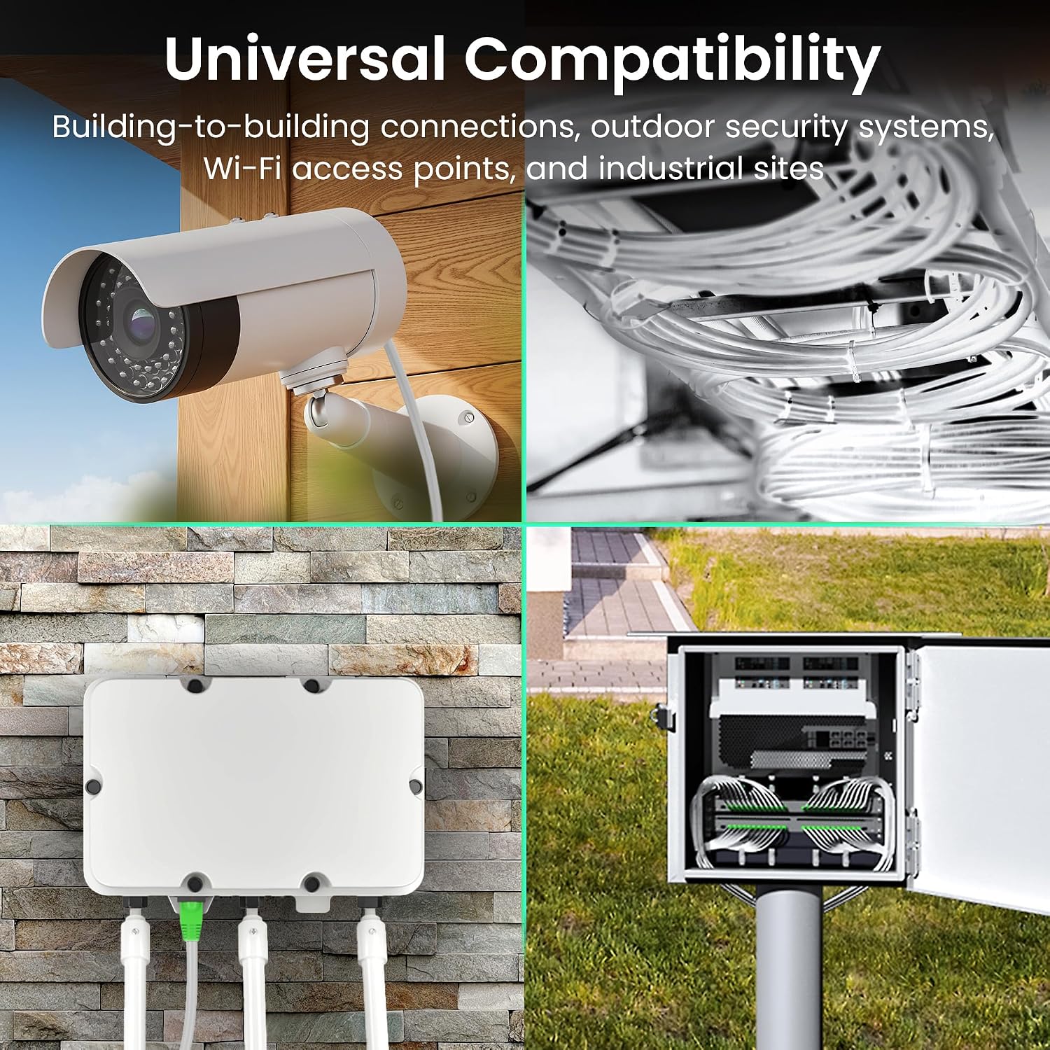 Detalle de GEARit Cat6 Outdoor Ethernet Cable (30 Meters) – Direct Burial, Waterproof, UV Jacket