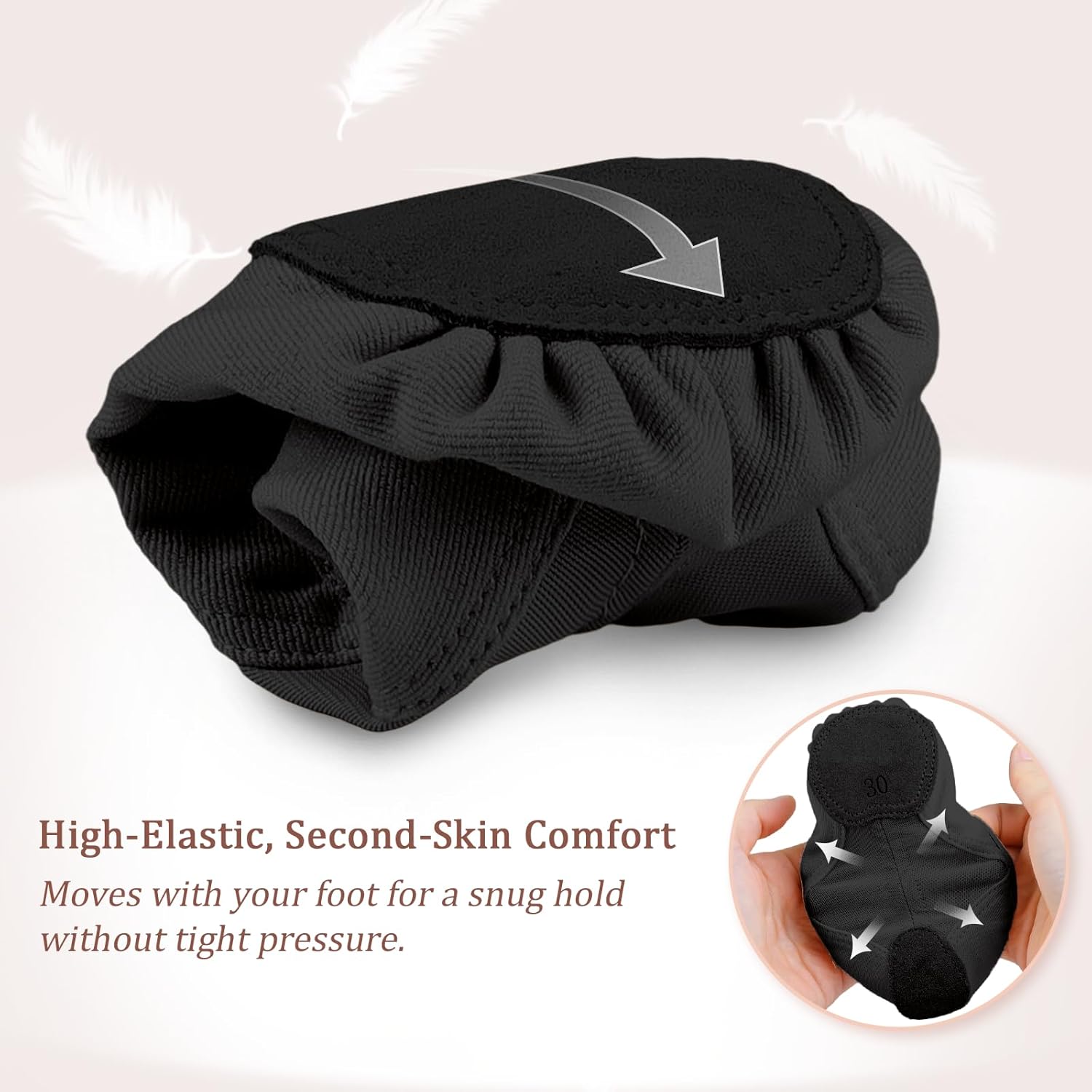 Thumbnail 3 de GroYolan Ballet Shoes for Girls and Women – Stretchy Mesh Split-Sole Ballet Flats