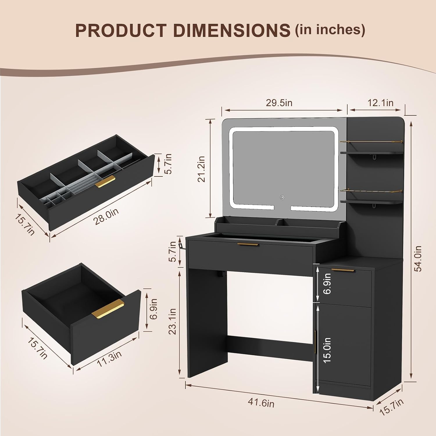 Detalle 2 de Tourpear Vanity 42"W