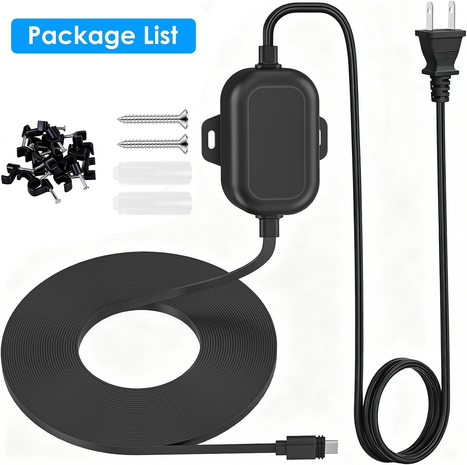 Thumbnail 6 de Annkoifu USB-C屋外充電ケーブル 6m フラット形状・耐候設計 Ringカメラ対応
