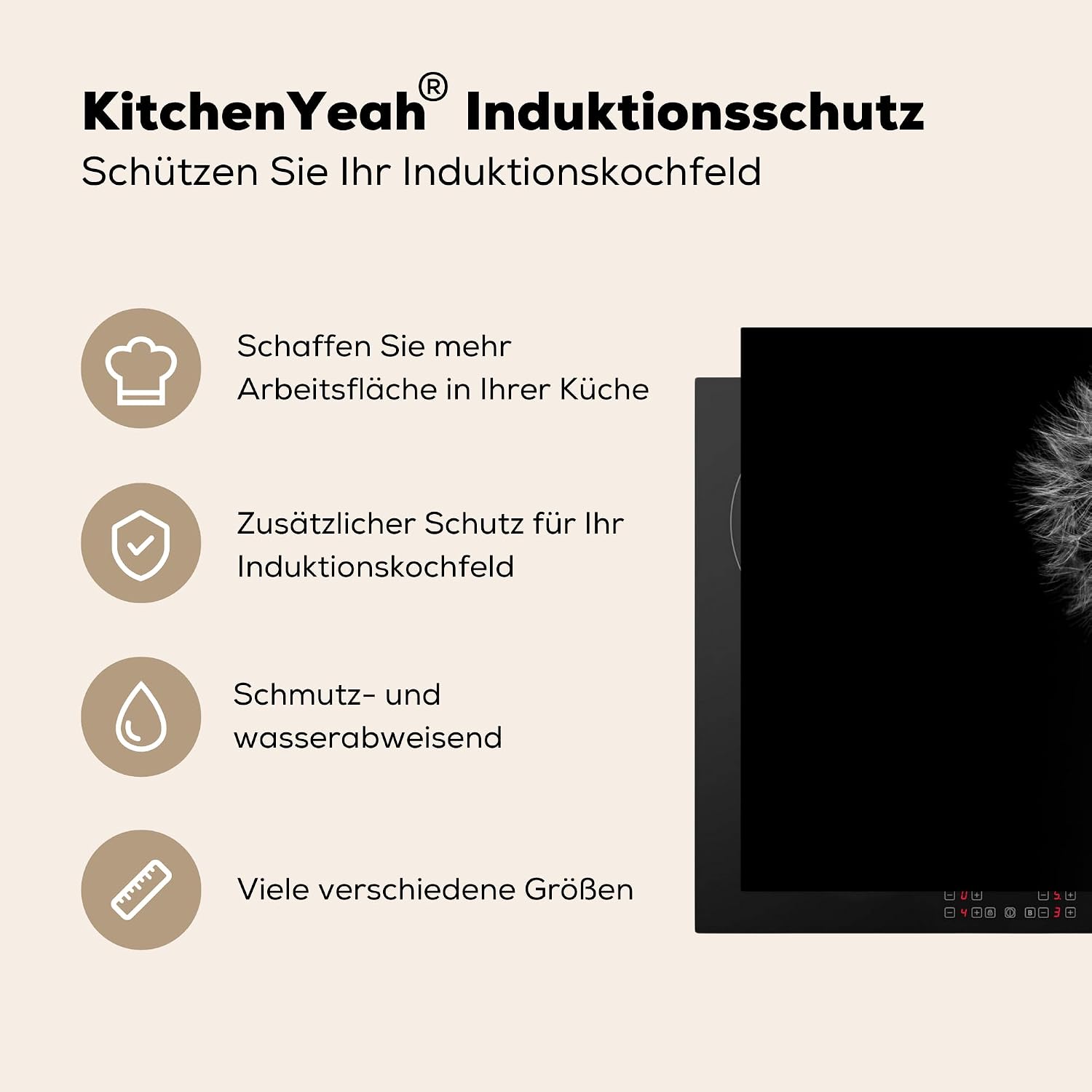 Thumbnail 5 de KitchenYeah Herdabdeckplatte 83x51 cm