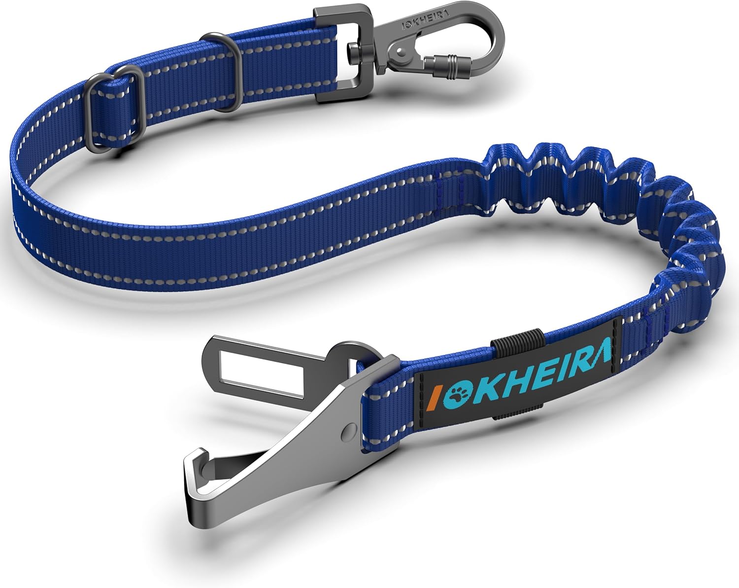 Detalle de IOKHEIRA Dog Seat Belt for Car – Safe, ISOFIX/LATCH Compatible Dog Harness (Blue)