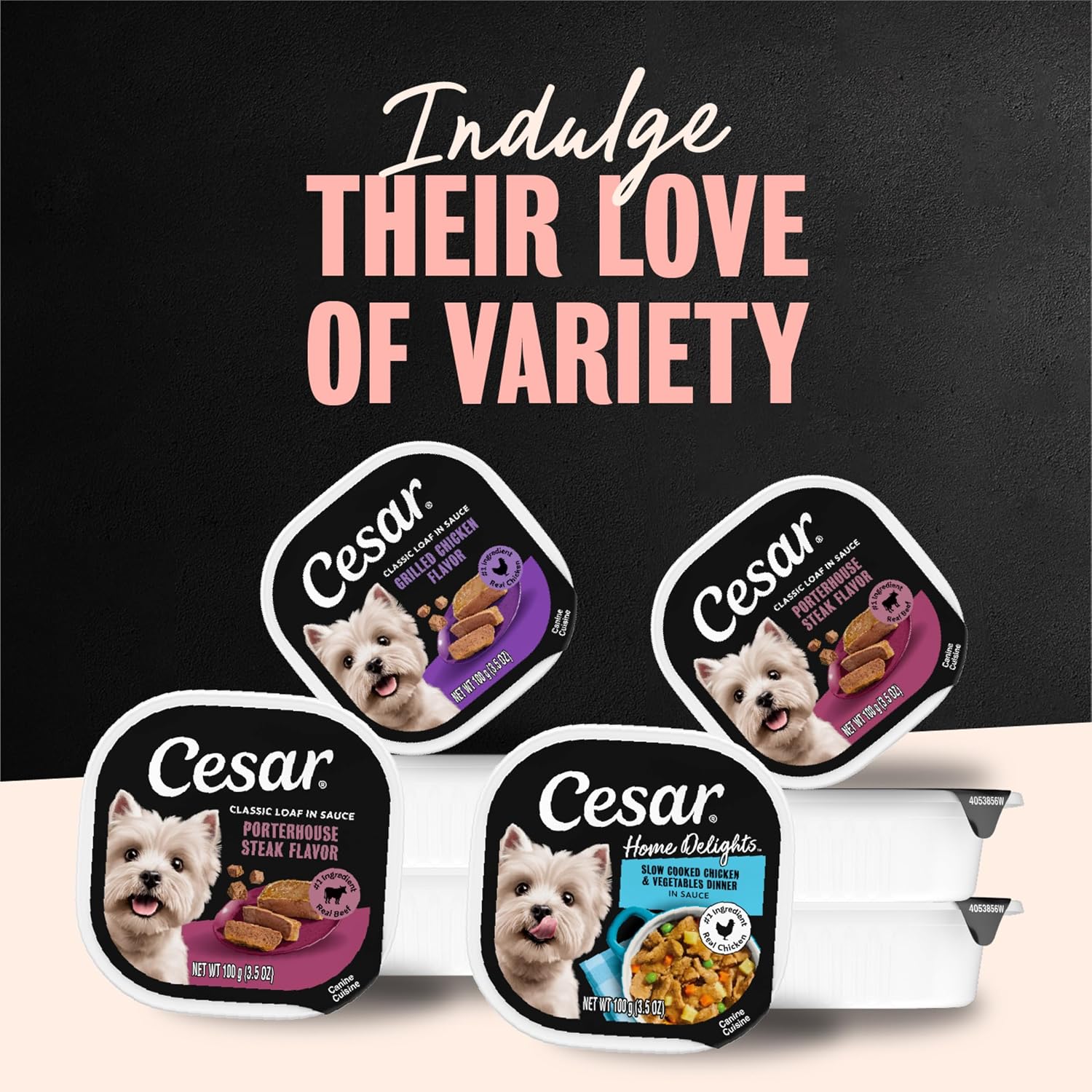 Thumbnail 6 de Cesar Classic Loaf in Sauce Wet Dog Food, Meaty Selects — 3.5 oz, 36 Count
