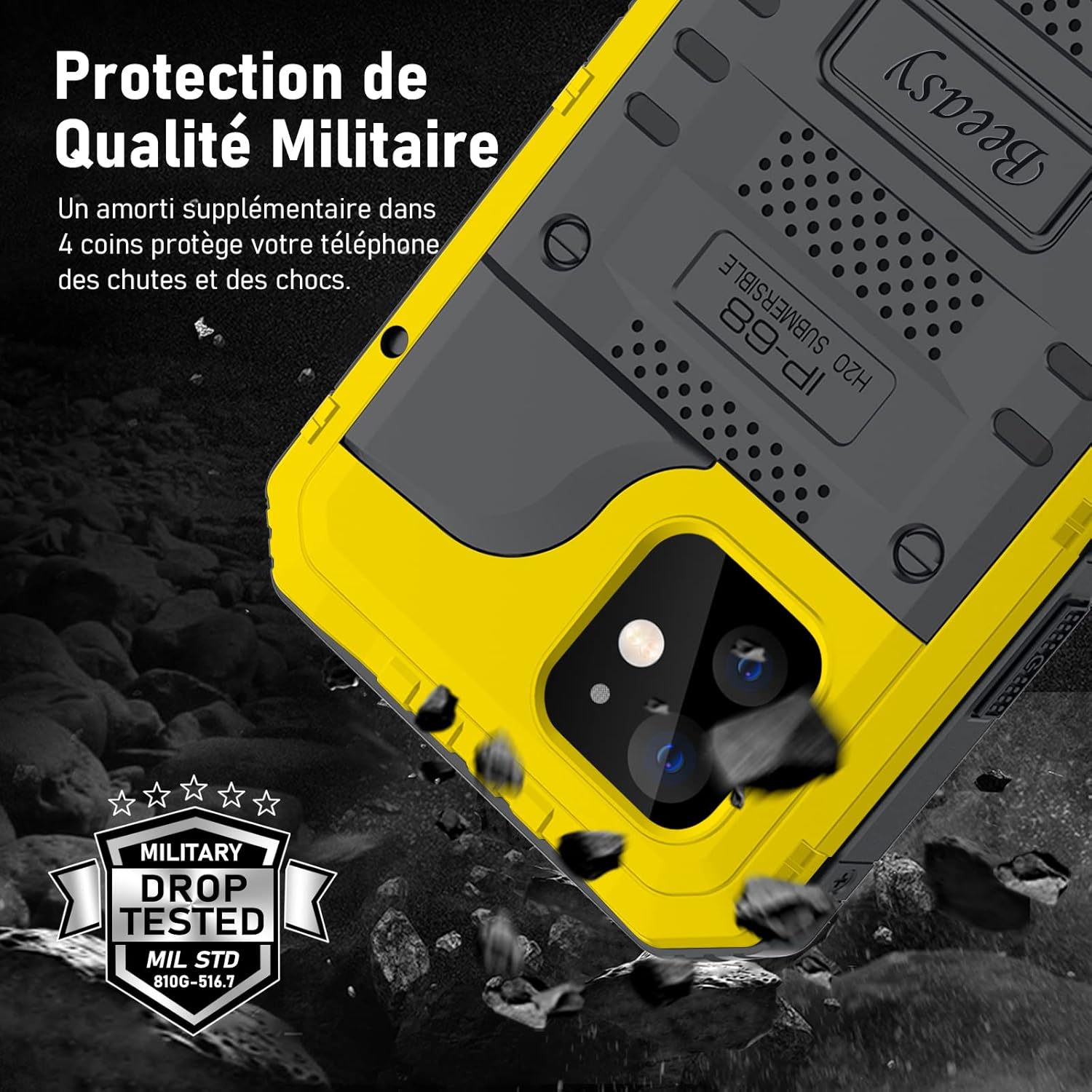 Detalle 2 de Beeasy Coque étanche 360° pour iPhone 12 6,1
