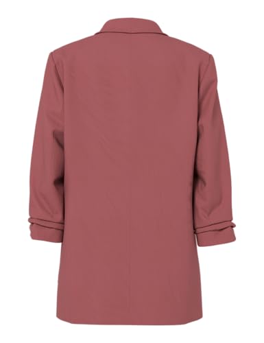 Detalle 2 de PIECES Damen Pcboss Noos 3/4 Blazer, Apple Butter, XXL – Stilvoller langer Blazer mit 3/4-Ärmel