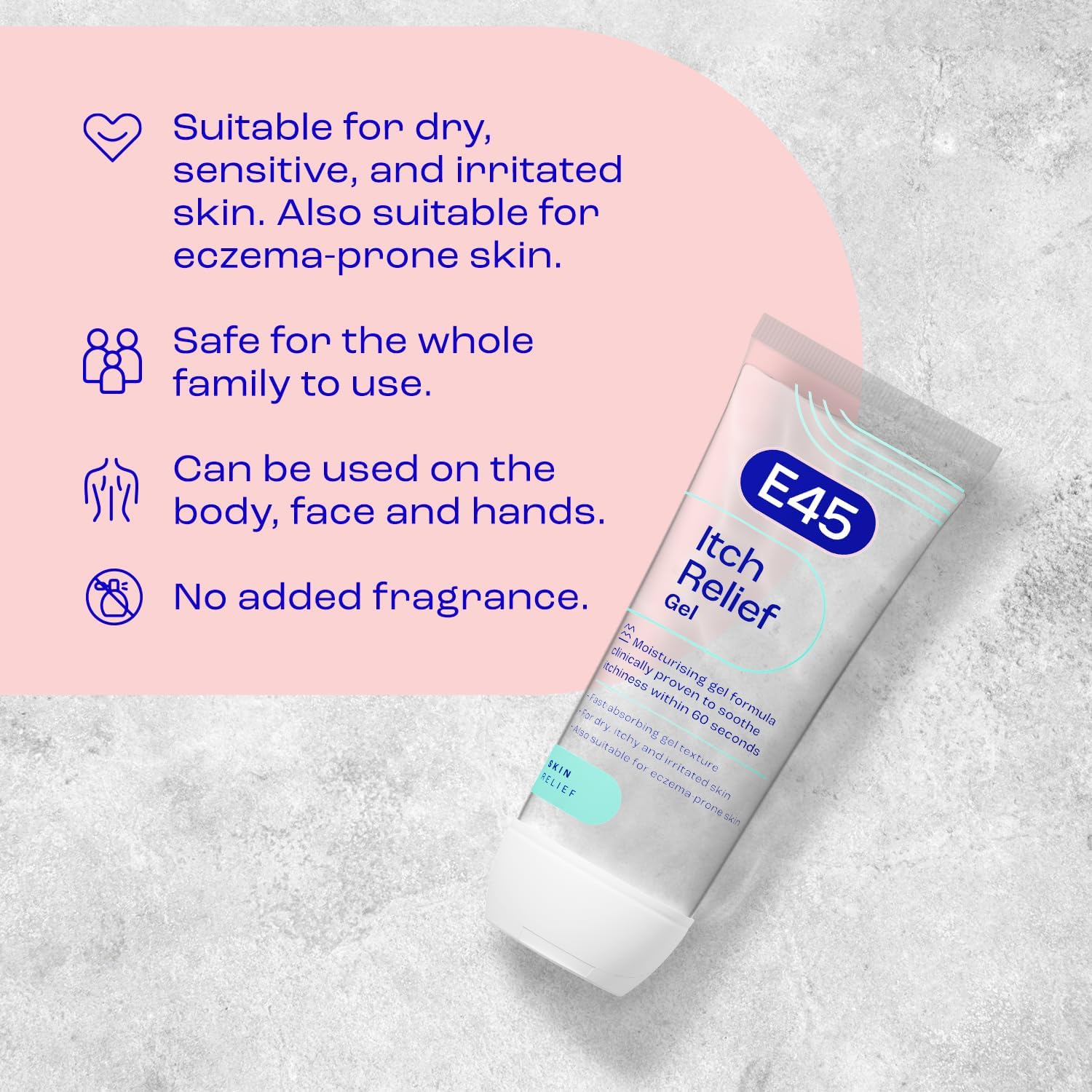 Thumbnail 4 de E45 Itch Relief Gel 100ml for itchy, dry skin