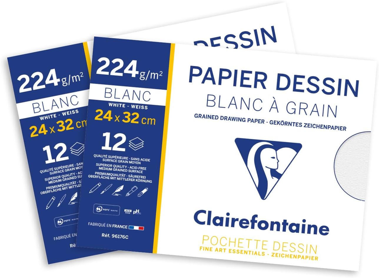 Thumbnail 6 de Pochettes Clairefontaine 96186AMZC avec 10 feuilles A3 📄
